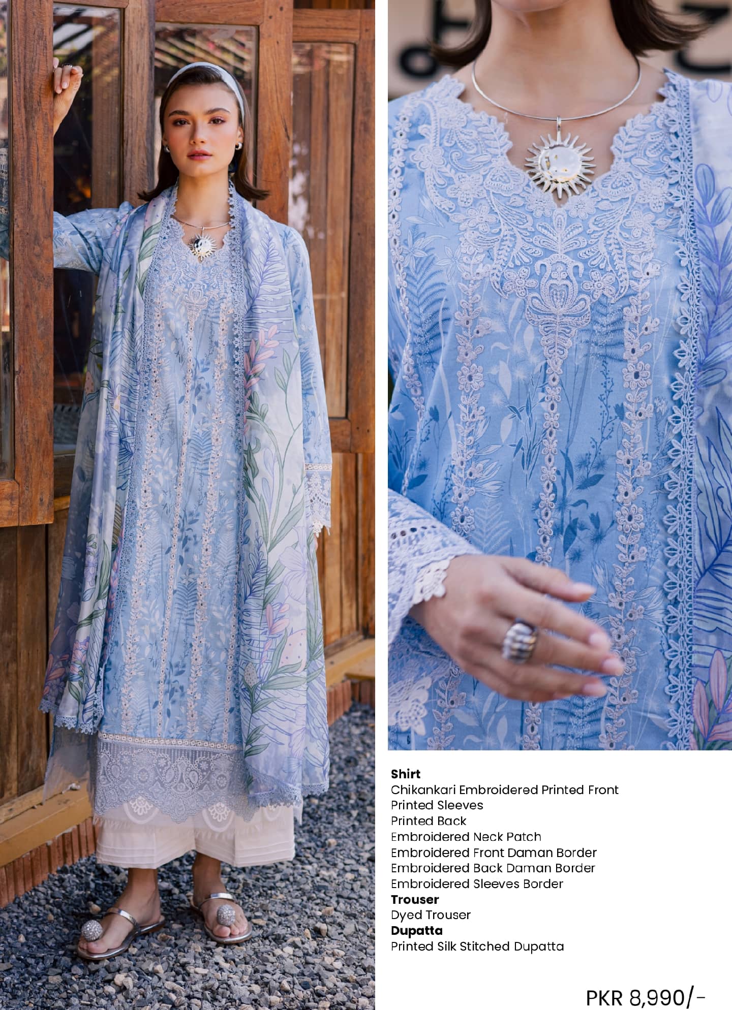 Aabyaan Shezlyn Chikankari Lawn/Sereen