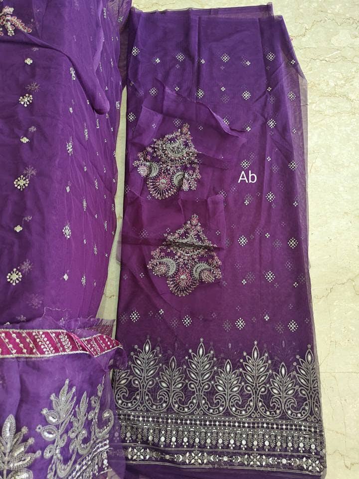 Open Pic/Maria B Luxury Lawn 25/7B/Plum