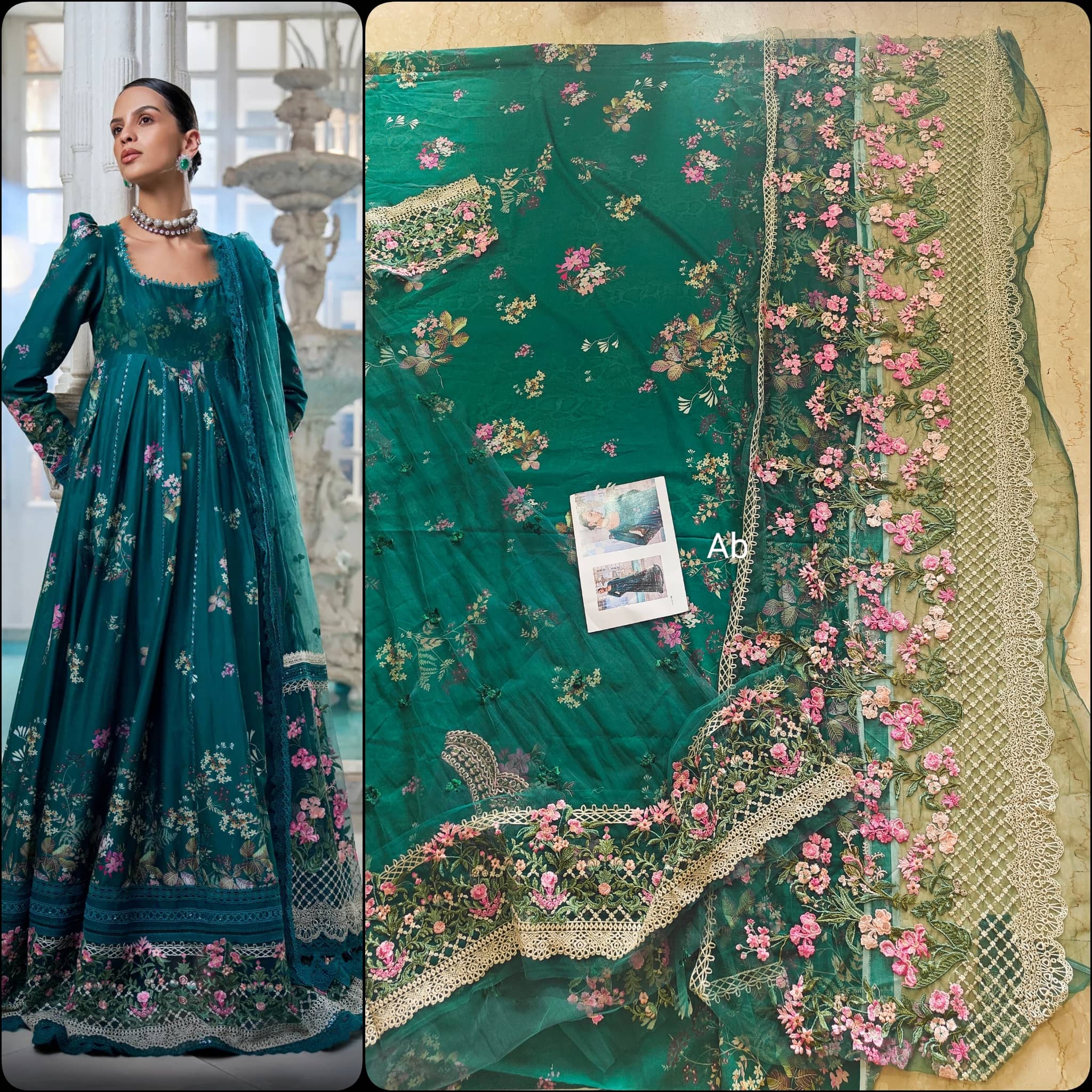 Sale‼️Open Pic/Sobia Nazir Luxury Lawn 26/10B/Anarkali