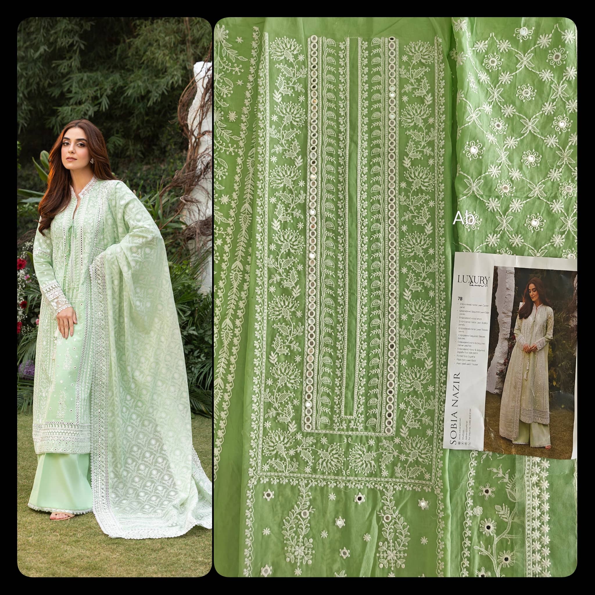 Sale‼️Open Pic/Sobia Nazir Luxury Lawn/7B