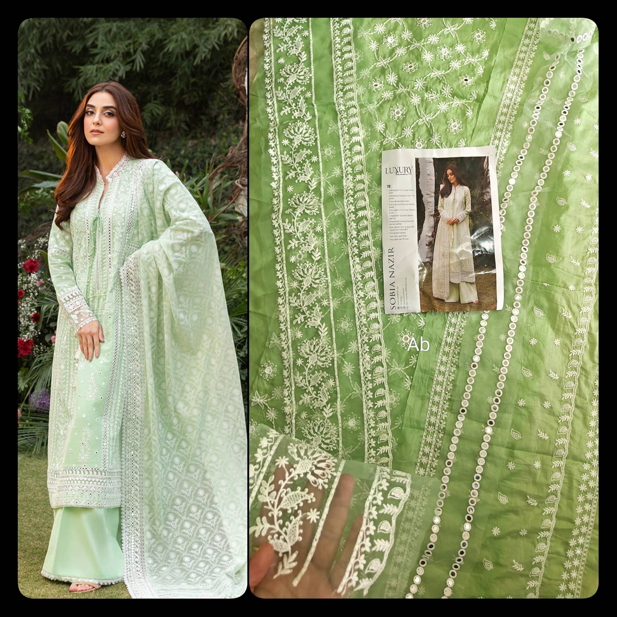 Sale‼️Open Pic/Sobia Nazir Luxury Lawn/7B