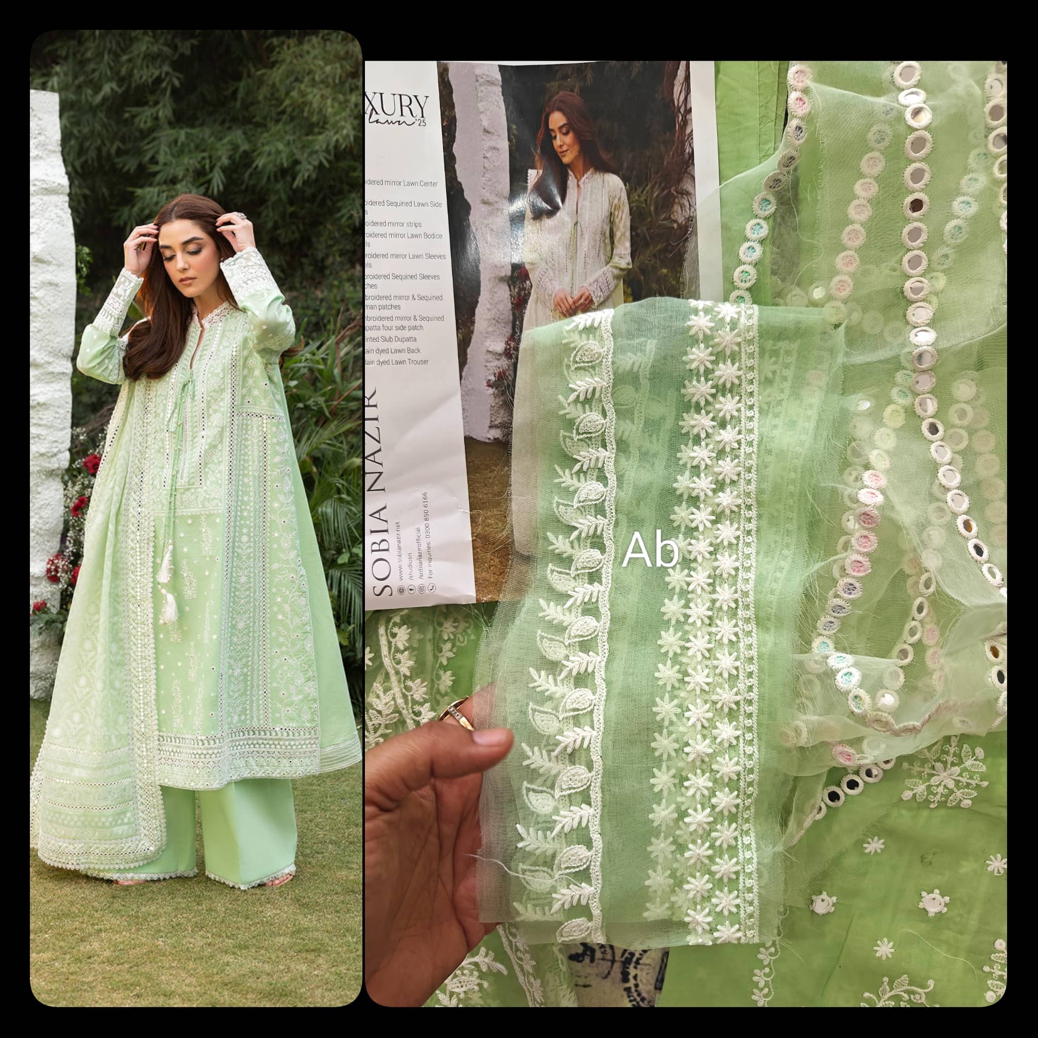 Sale‼️Open Pic/Sobia Nazir Luxury Lawn/7B