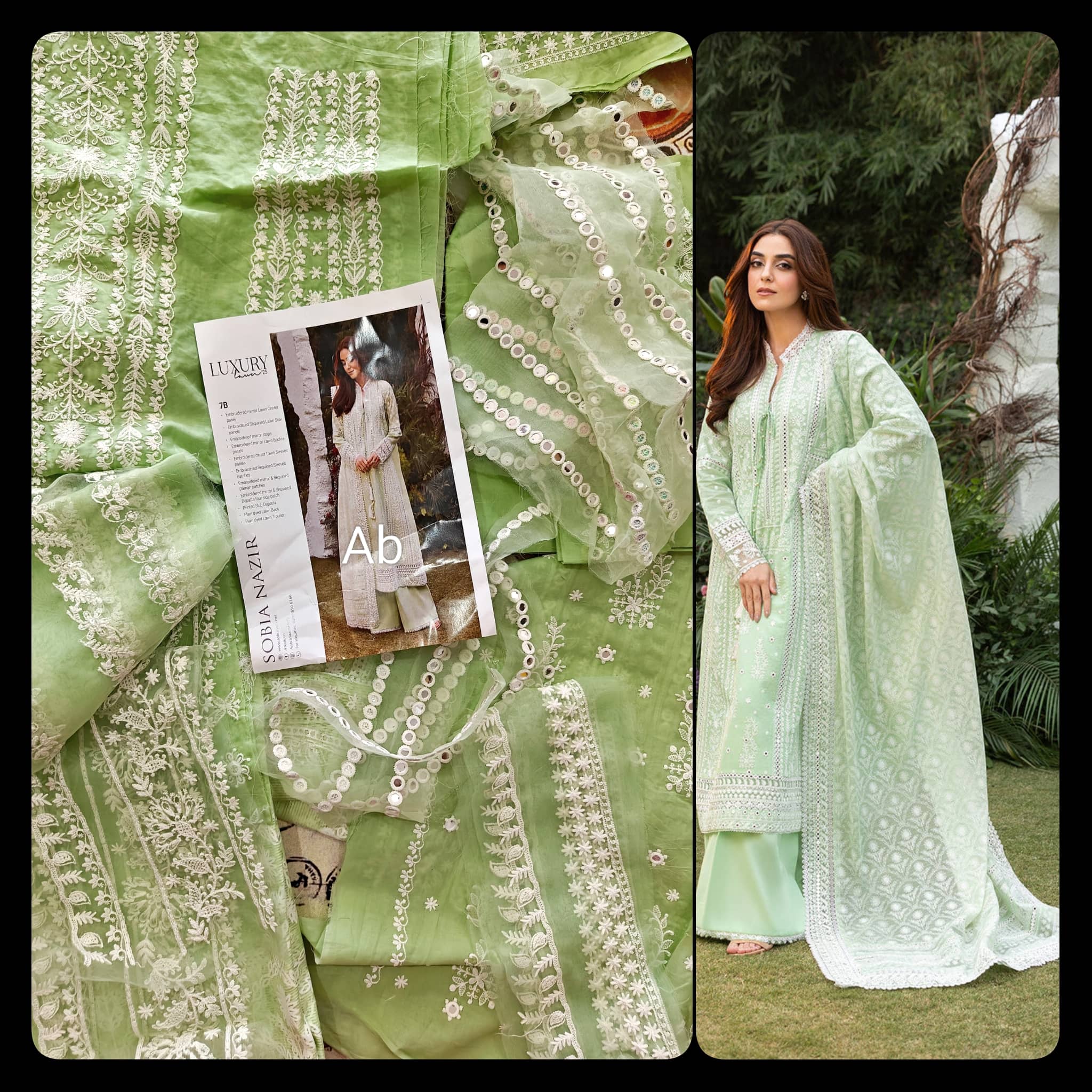 Sale‼️Open Pic/Sobia Nazir Luxury Lawn/7B