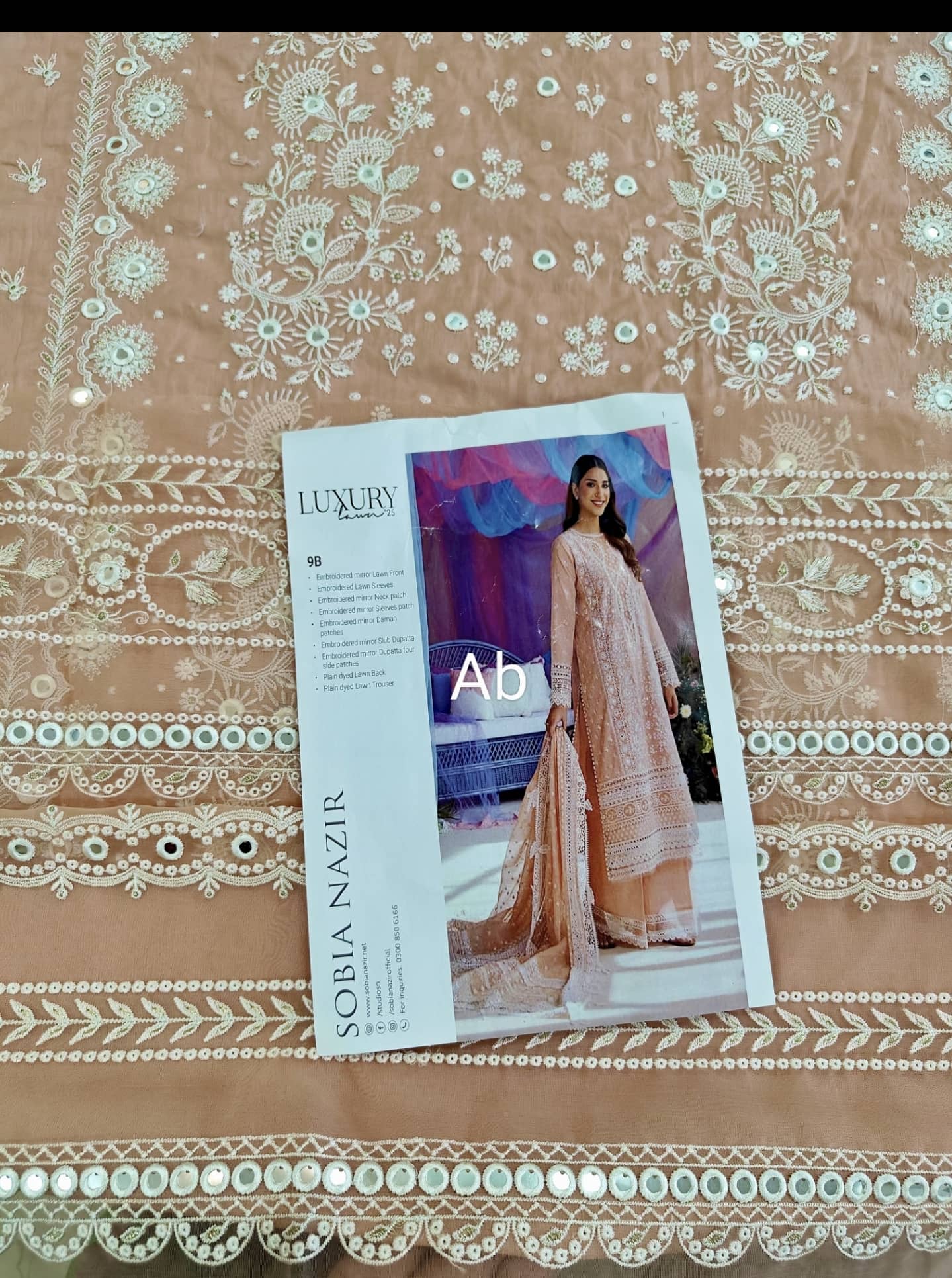 Sale‼️Open Pic/Sobia Nazir Luxury Lawn/9B