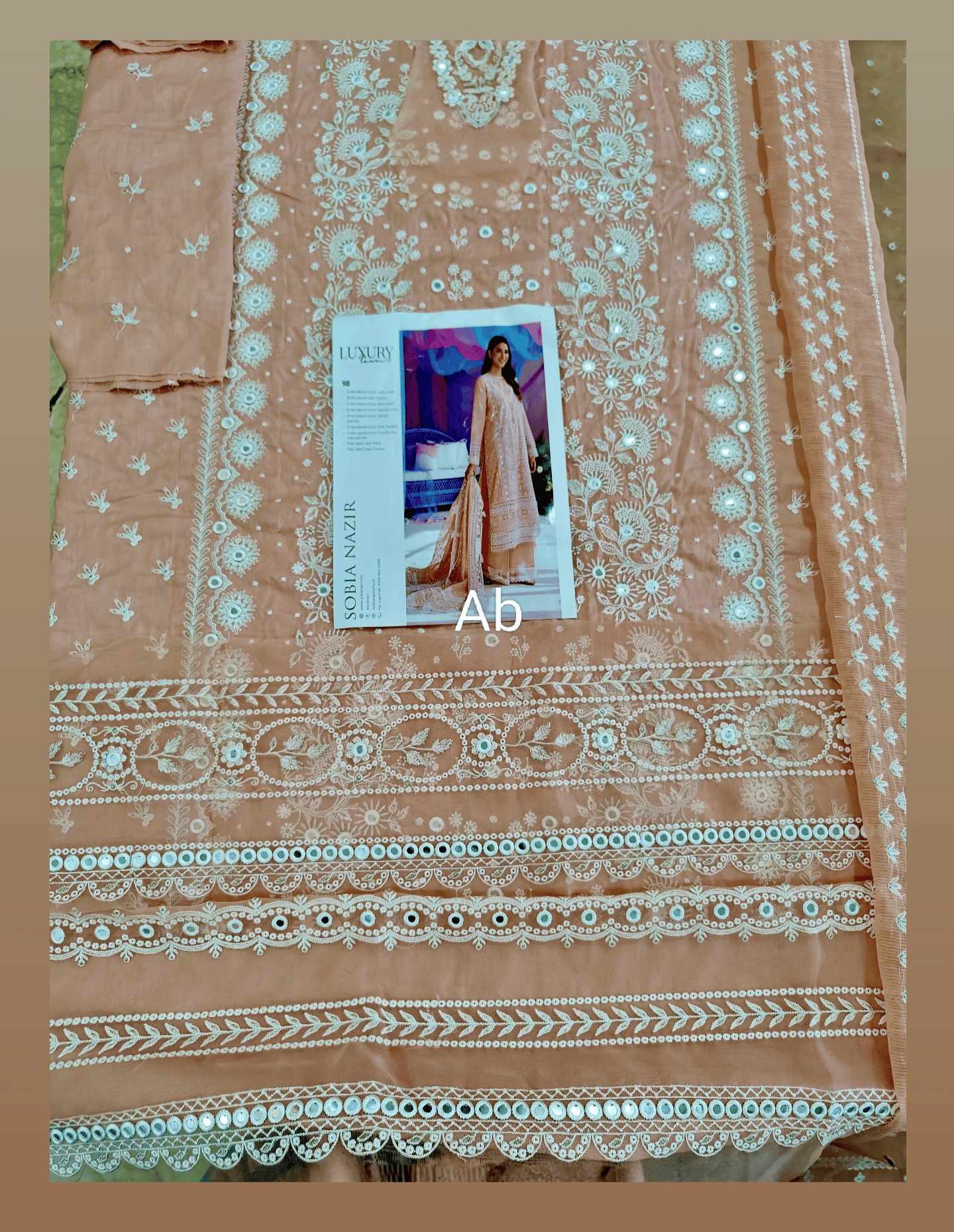 Sale‼️Open Pic/Sobia Nazir Luxury Lawn/9B