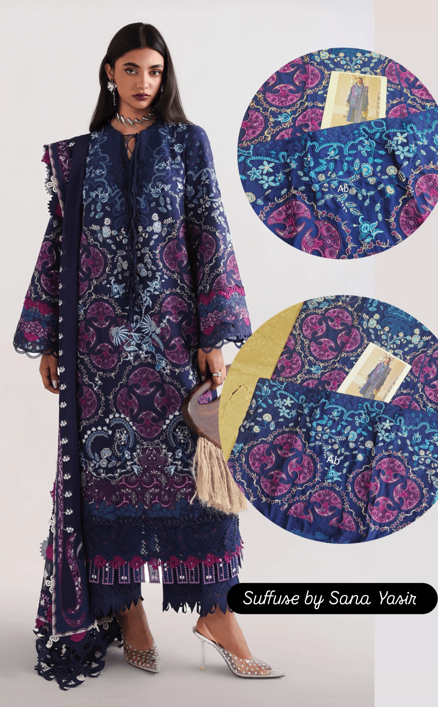 Sale‼️Suffuse Luxury Lawn 26/Elora/Blue
