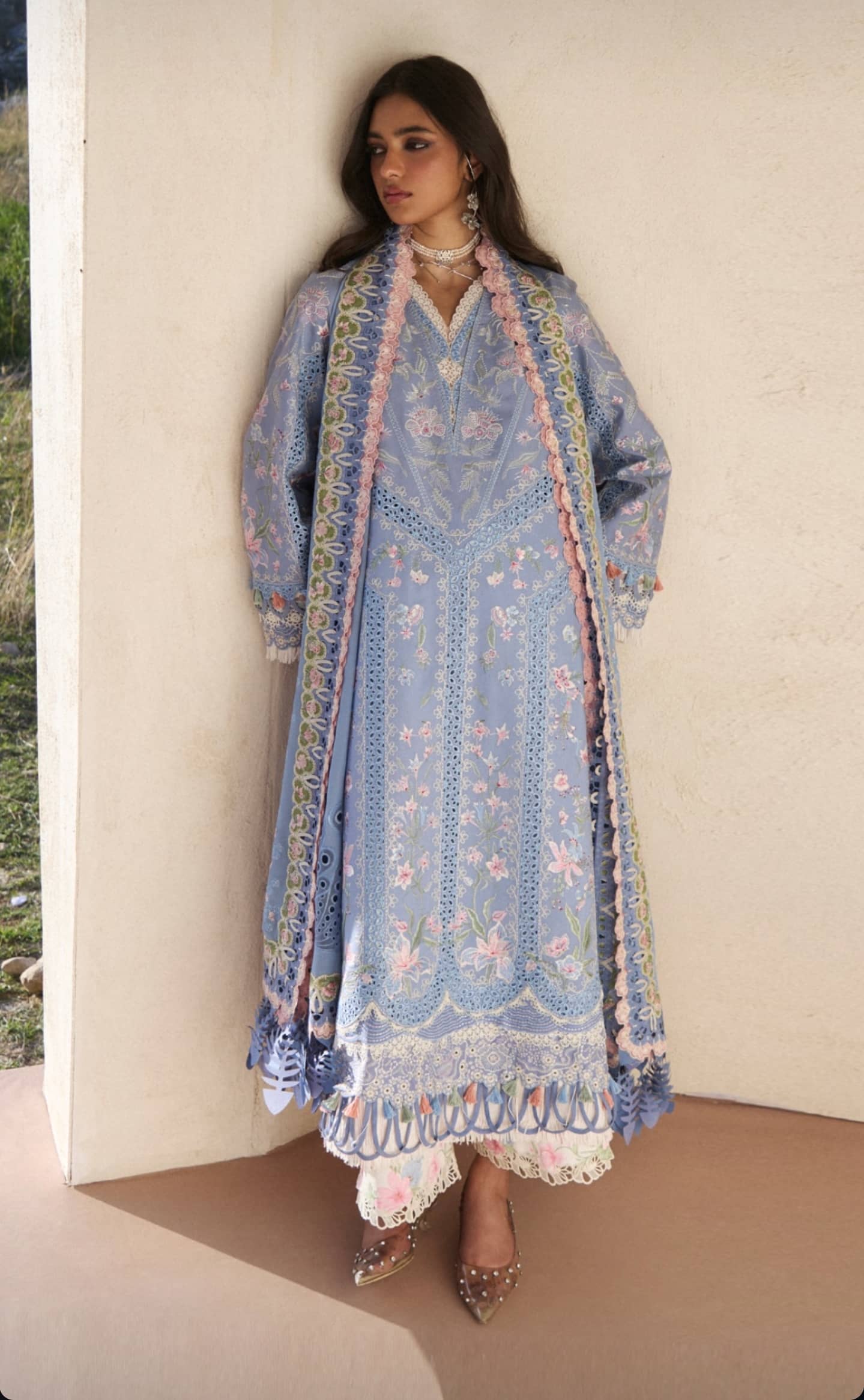 Suffuse Luxury Lawn 26/Elani/Sky Blue