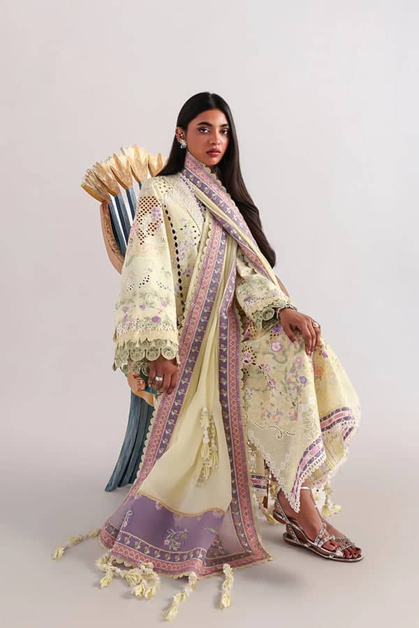 Suffuse Luxury Lawn 26/Telya/Lemon Yellow
