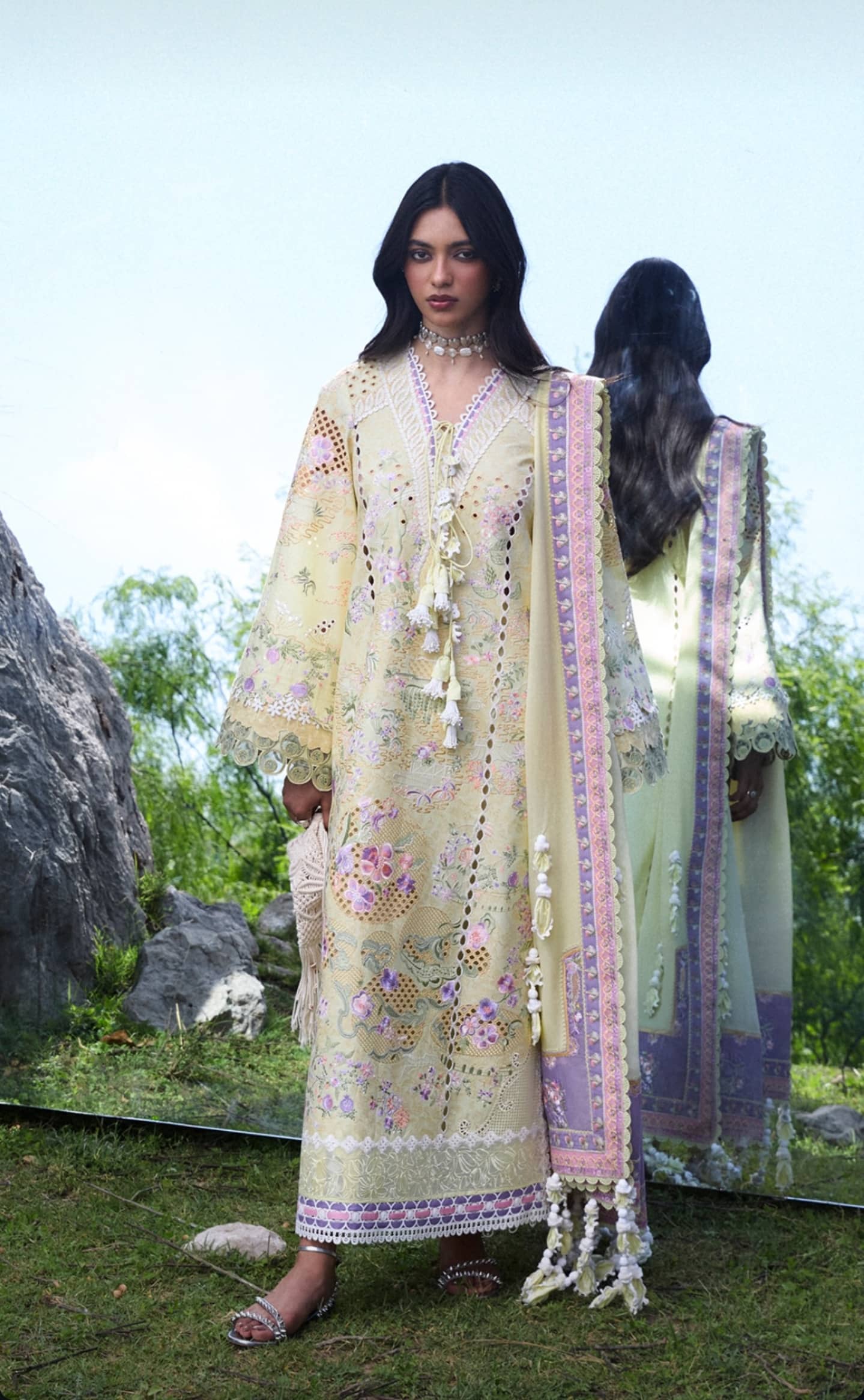 Suffuse Luxury Lawn 26/Telya/Lemon Yellow