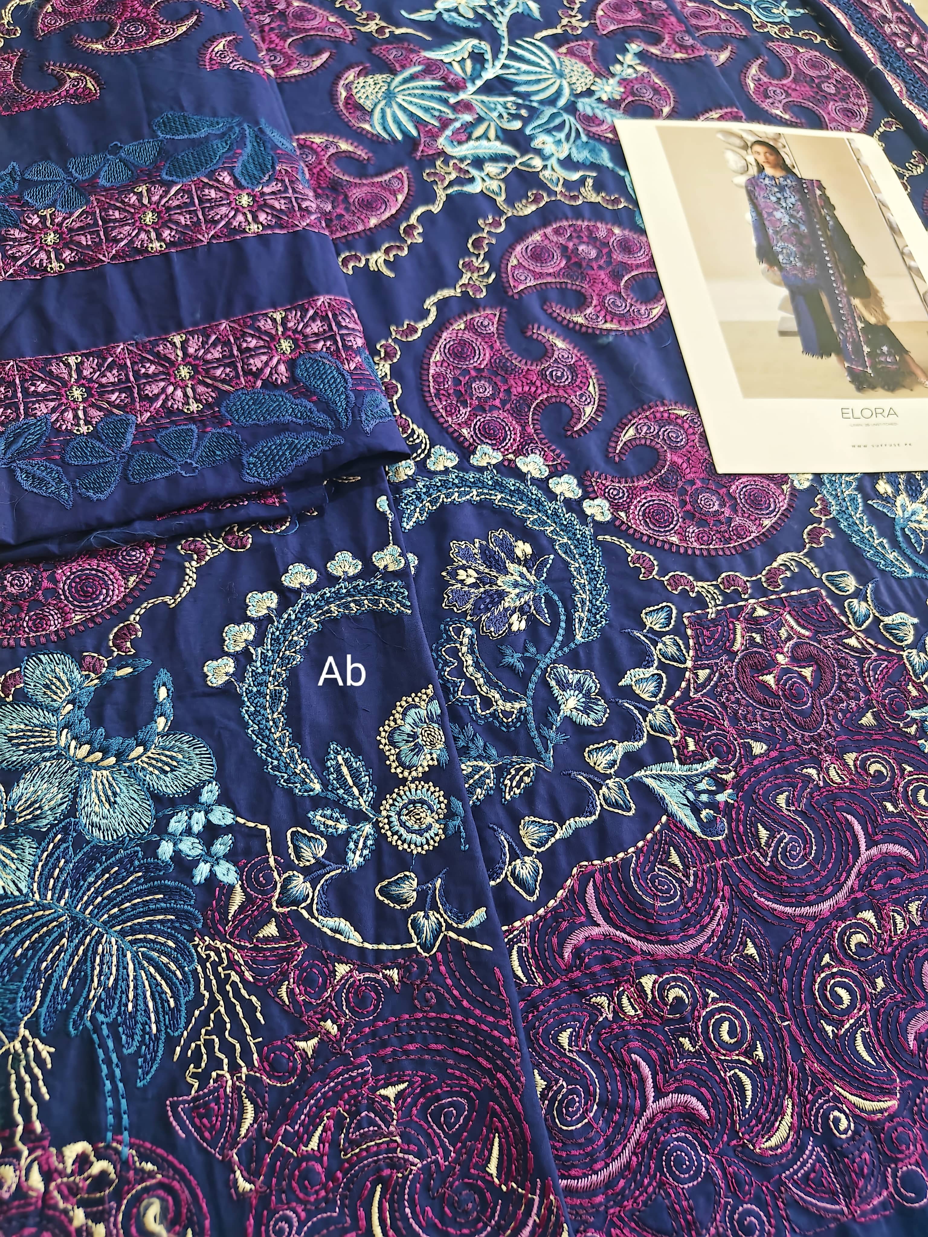 Open Pic/Sale‼️Suffuse Luxury Lawn 26/Elora/Blue