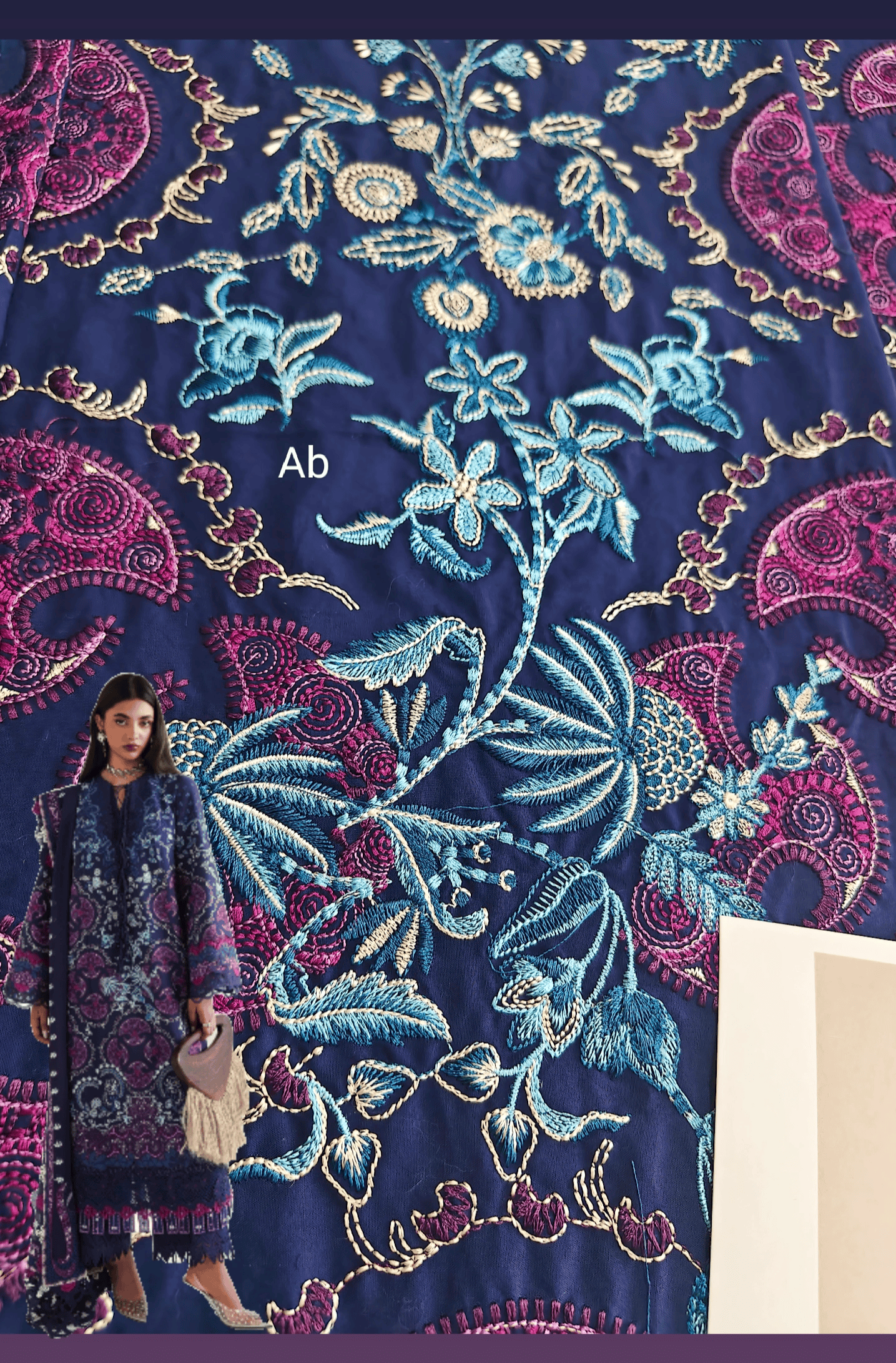 Open Pic/Sale‼️Suffuse Luxury Lawn 26/Elora/Blue