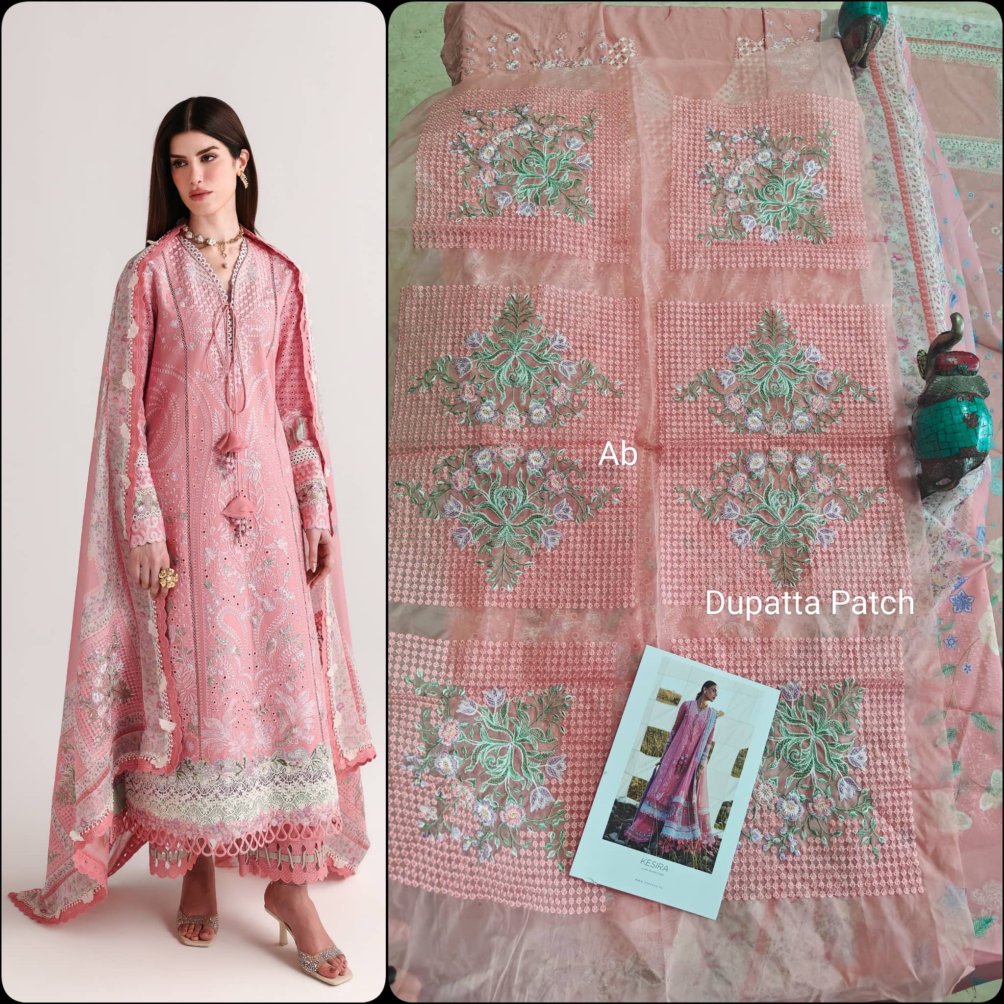 Open Pic/Sale‼️Suffuse Luxury Lawn 26/Kesira/Pink