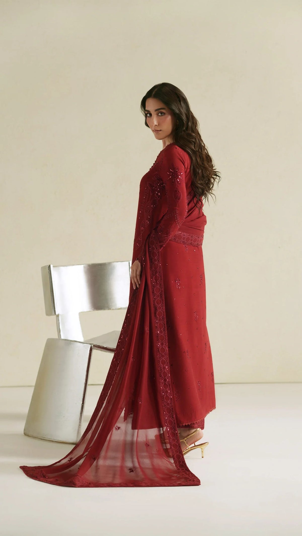 Vera Premium Raw Silk 2026/Laal/Crimson