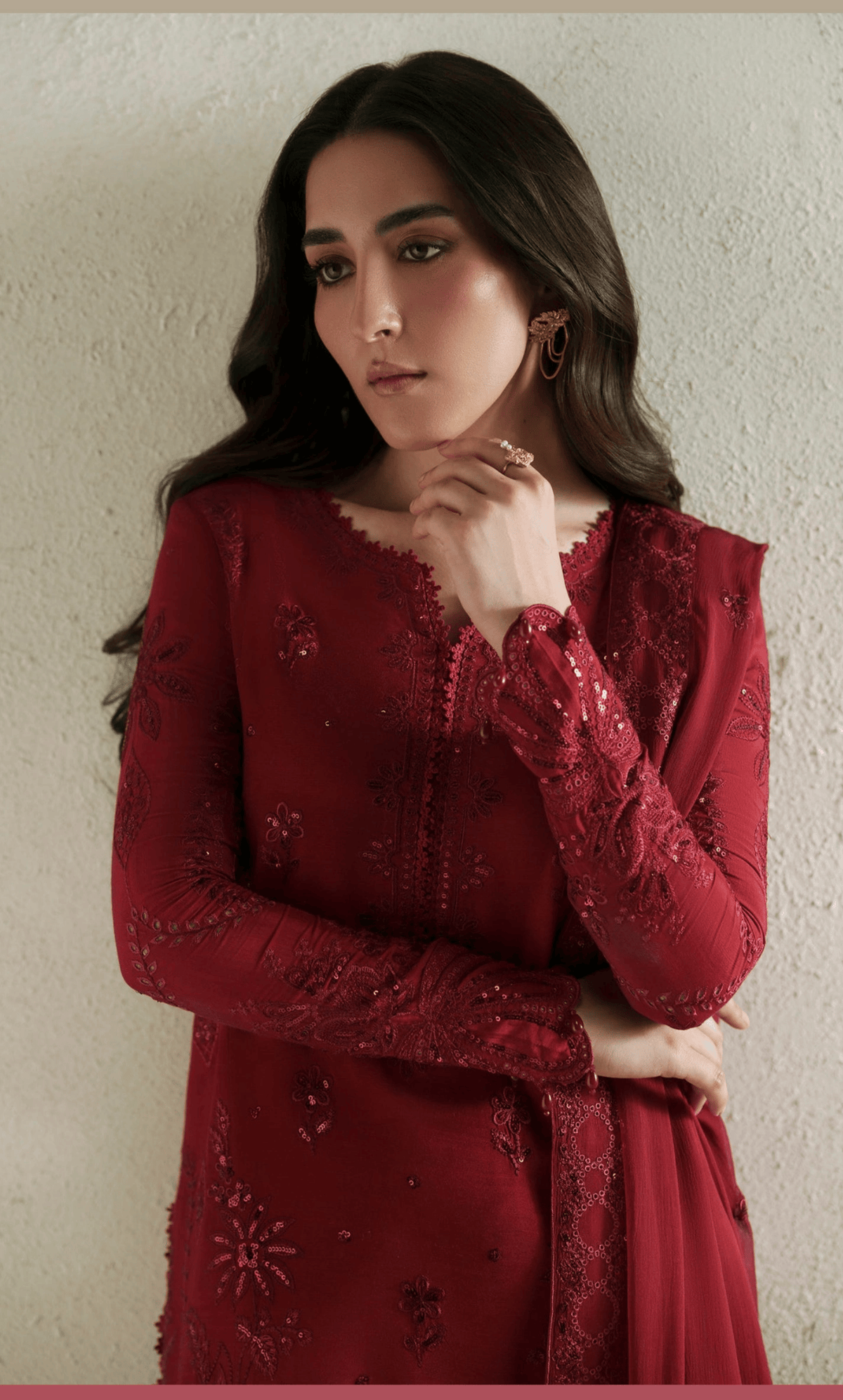 Vera Premium Raw Silk 2026/Laal/Crimson