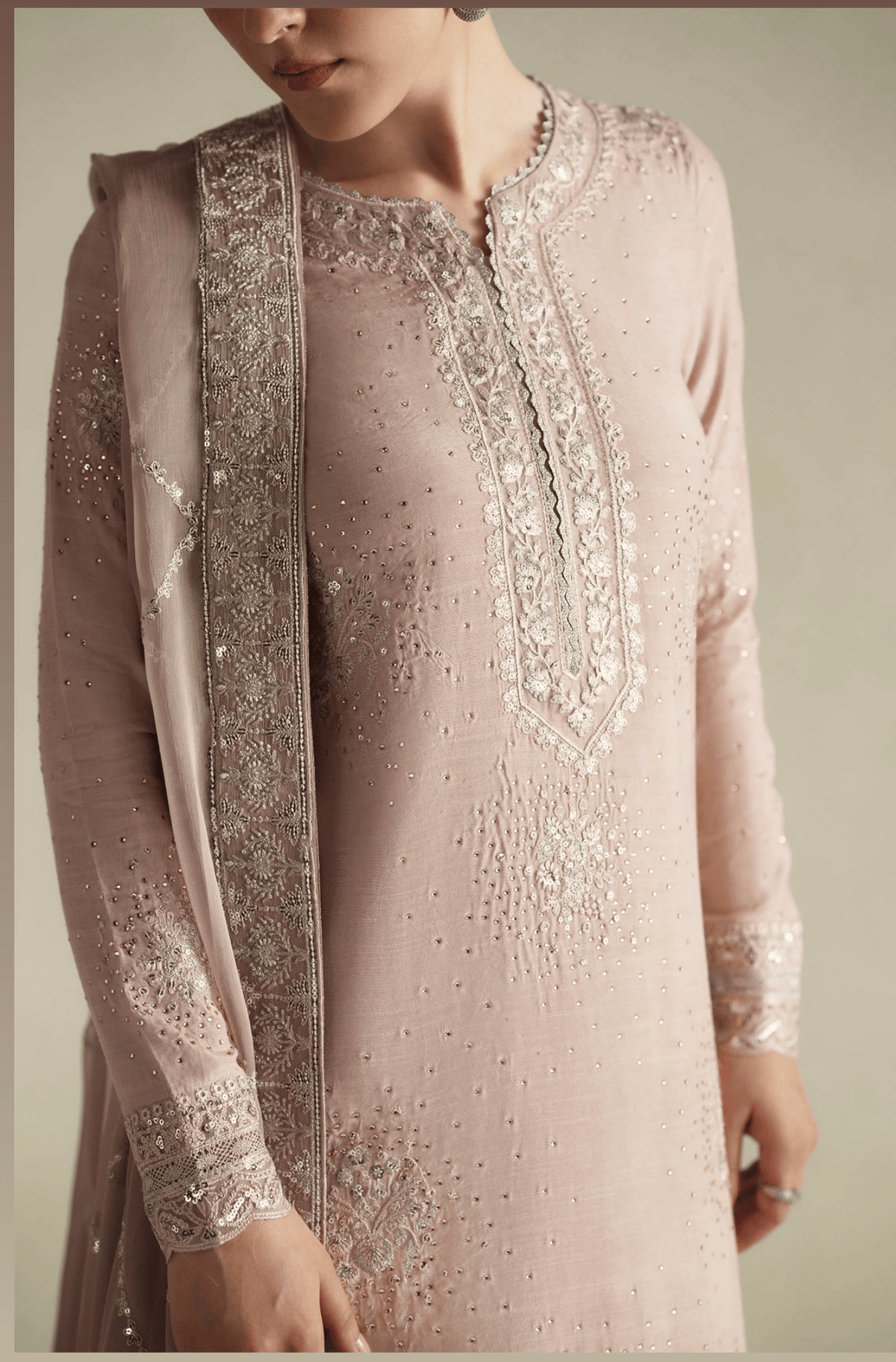 Vera Premium Raw Silk 2026/Naqsh/Soft Pink