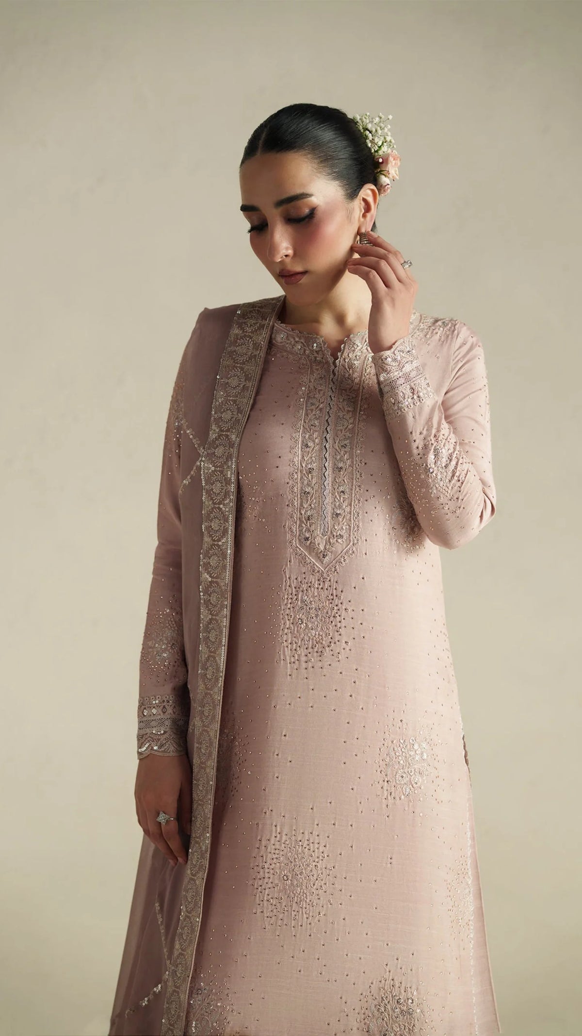 Vera Premium Raw Silk 2026/Naqsh/Soft Pink