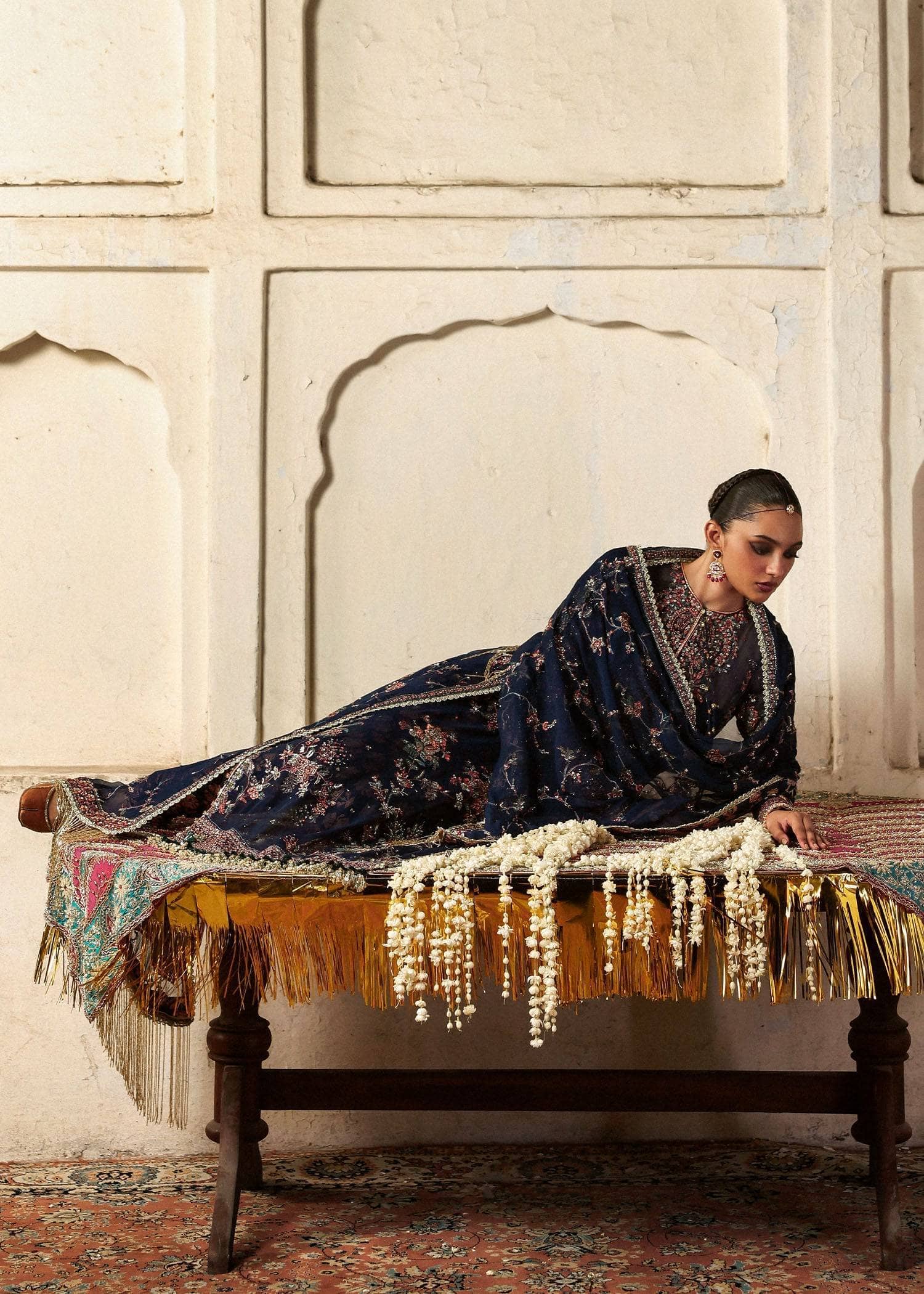 Hussain Rehar Massarrat Wedding/Rabab/Navy Blue