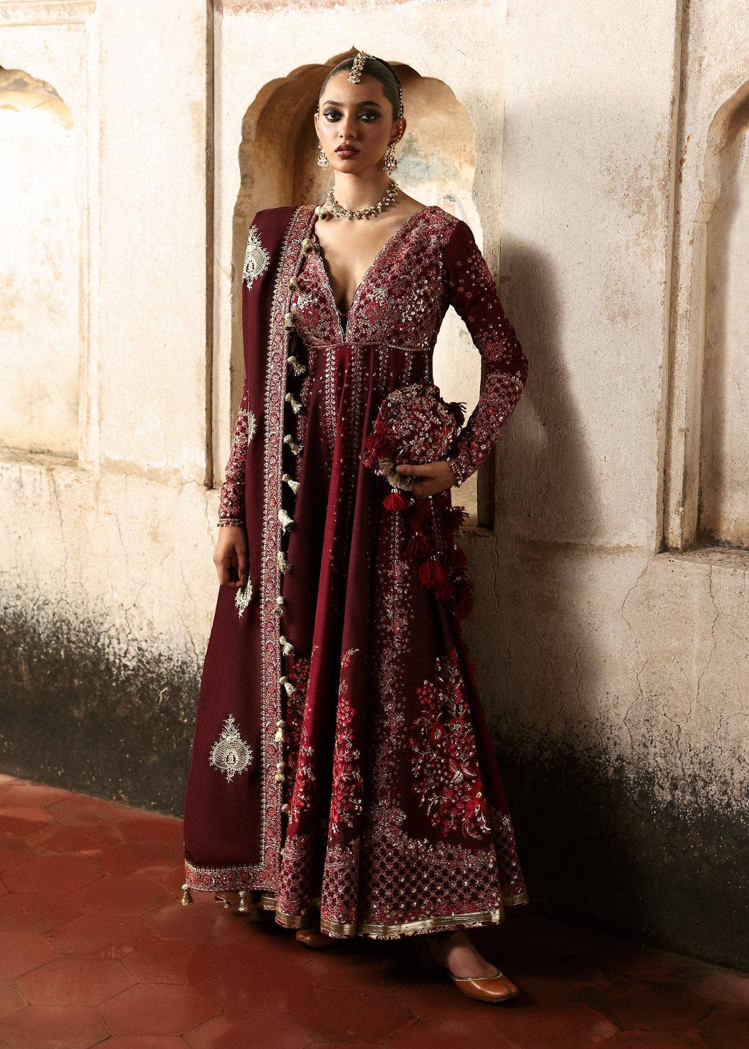 Hussain Rehar Massarrat Wedding/Gulnar/Burgundy and Maroon
