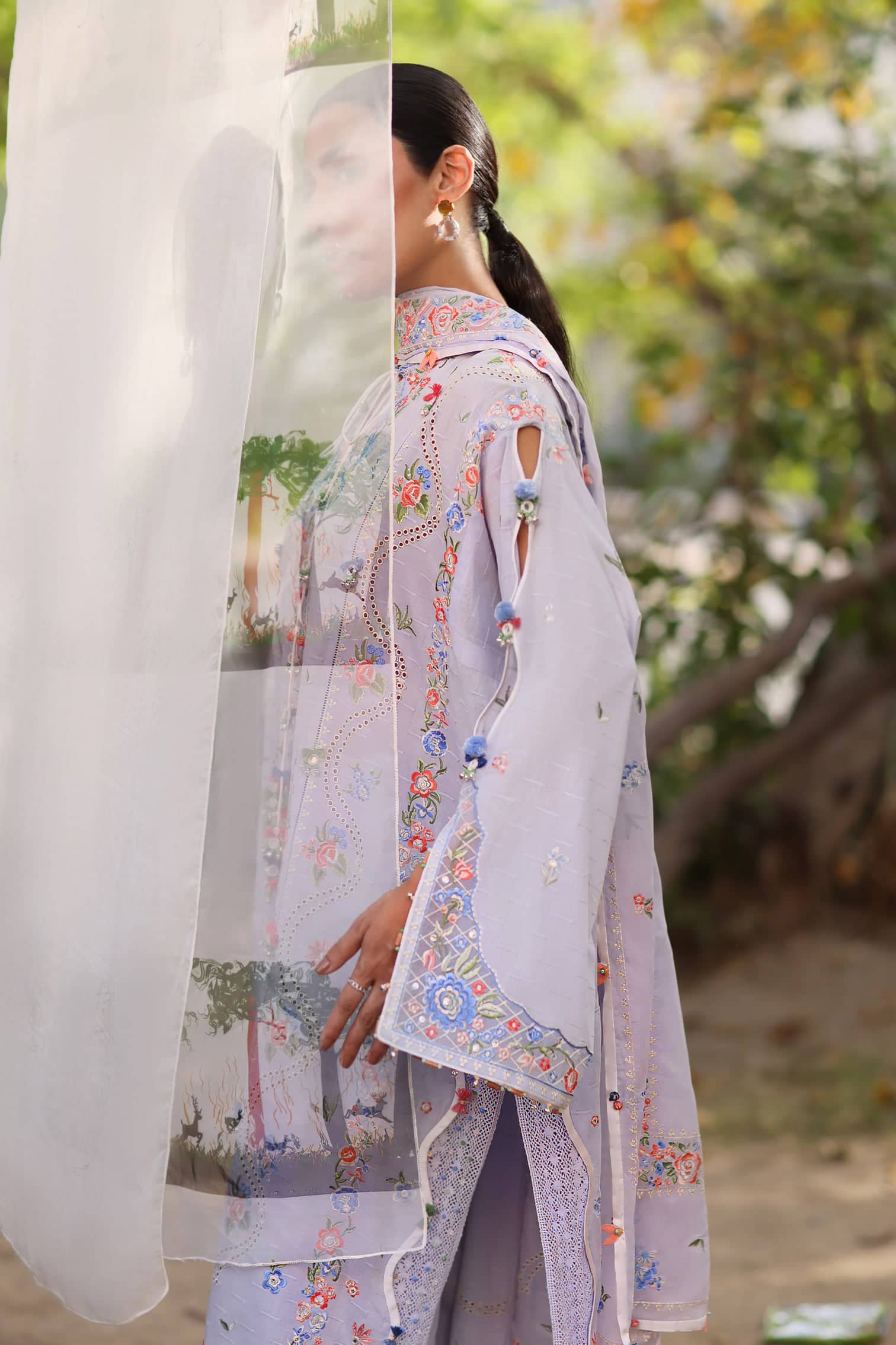 Restocked/Zaha Wildflower Luxury Lawns/PERIWINKLE MUSE (ZF26-11)