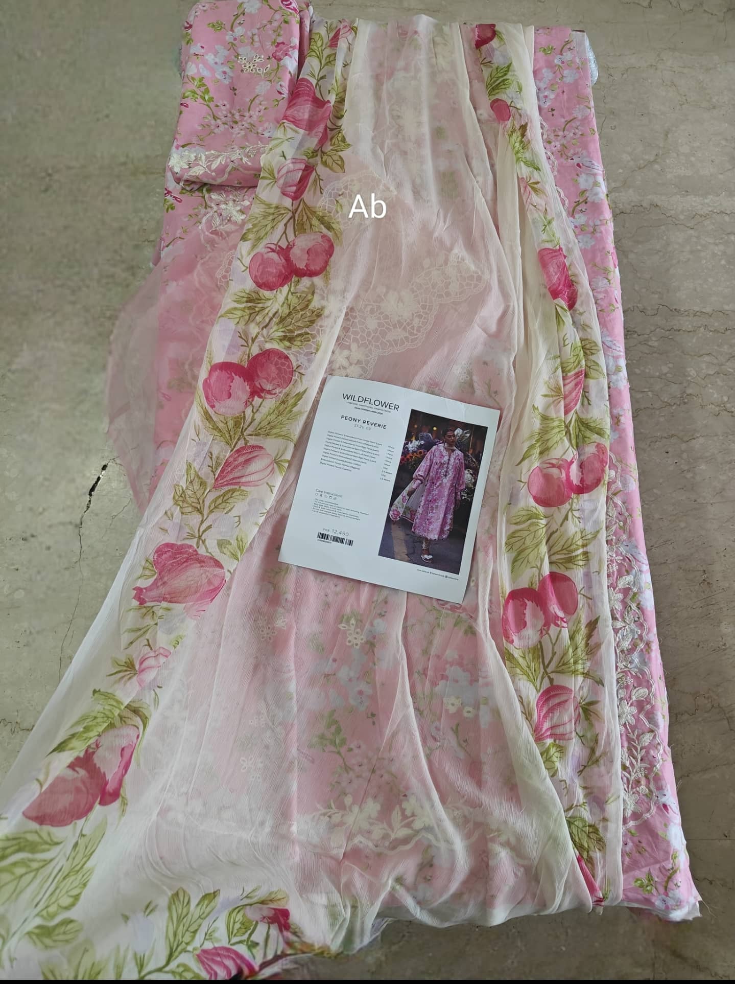 Open Pic/Zaha Wildflower Luxury Lawns/PEONY REVERIE (ZF26-03)