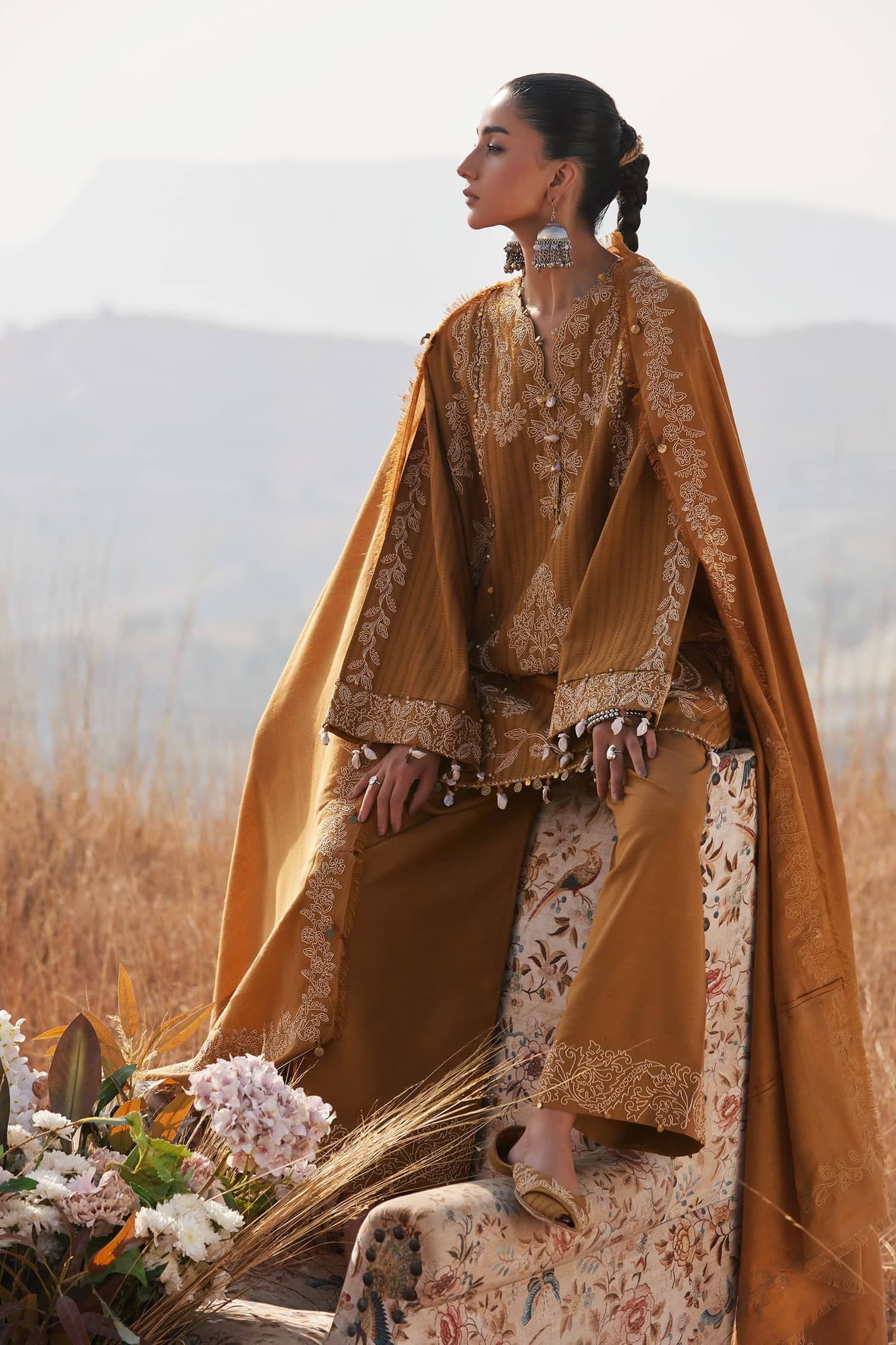 Zaha Winter Pakistani Suits Restocked/Zaha Winter 25/HEER (ZW25-10)