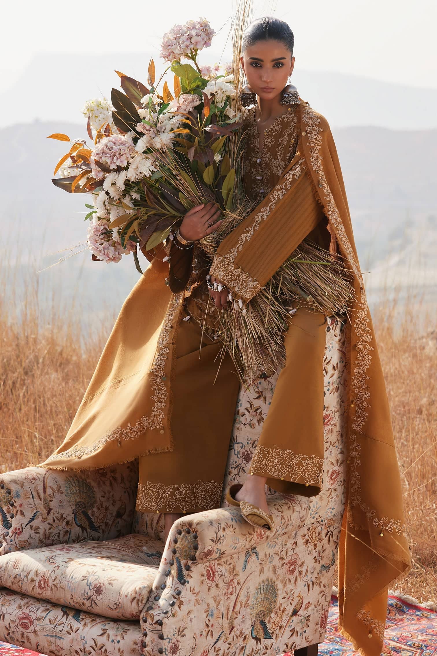 Zaha Winter Pakistani Suits Restocked/Zaha Winter 25/HEER (ZW25-10)