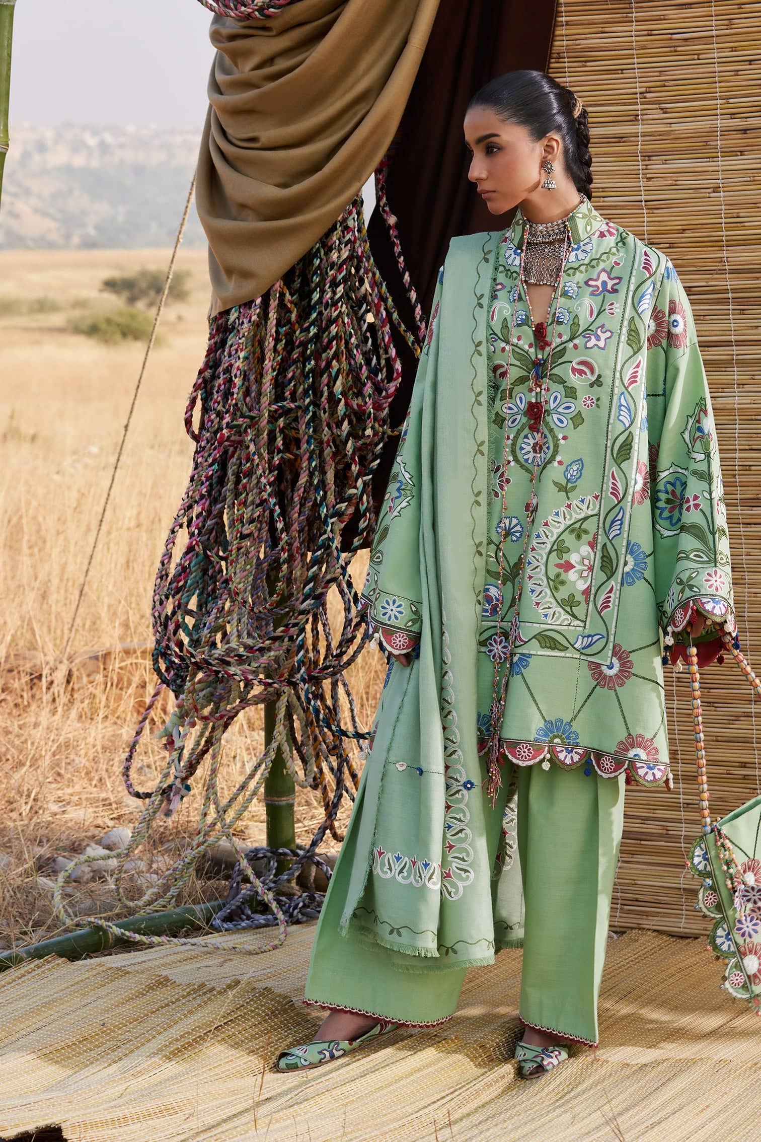 Zaha Winter Pakistani Suits Restocked/Zaha Winter 25/NARMEEN (ZW25-03)