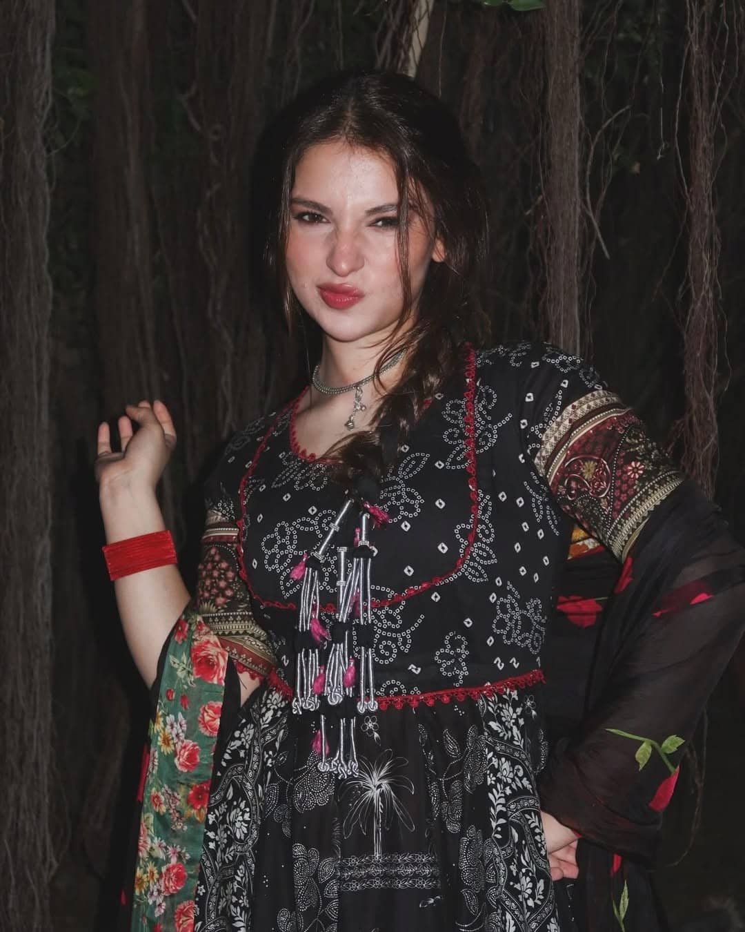 Spotted in Zara Shahjahan Anarkali Lawn/Surkh Bahar-D1