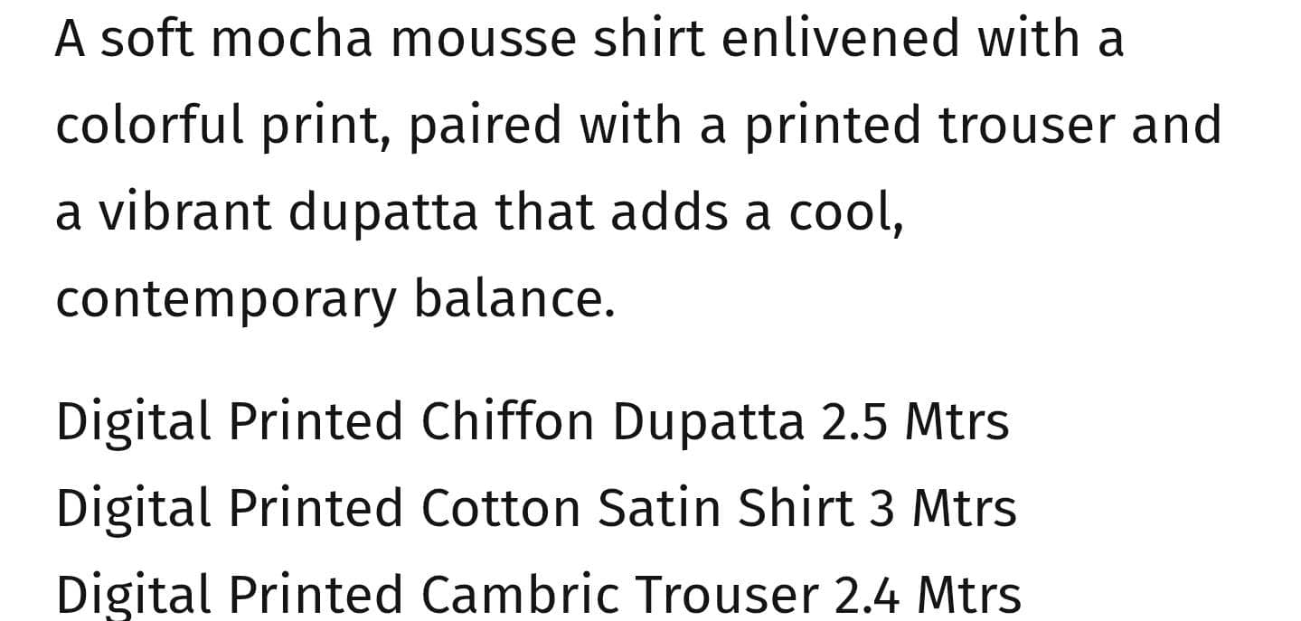 Zara Shahjahan Coco Prints 25/Fall Edit/Aster-4B/Mocha Mousse