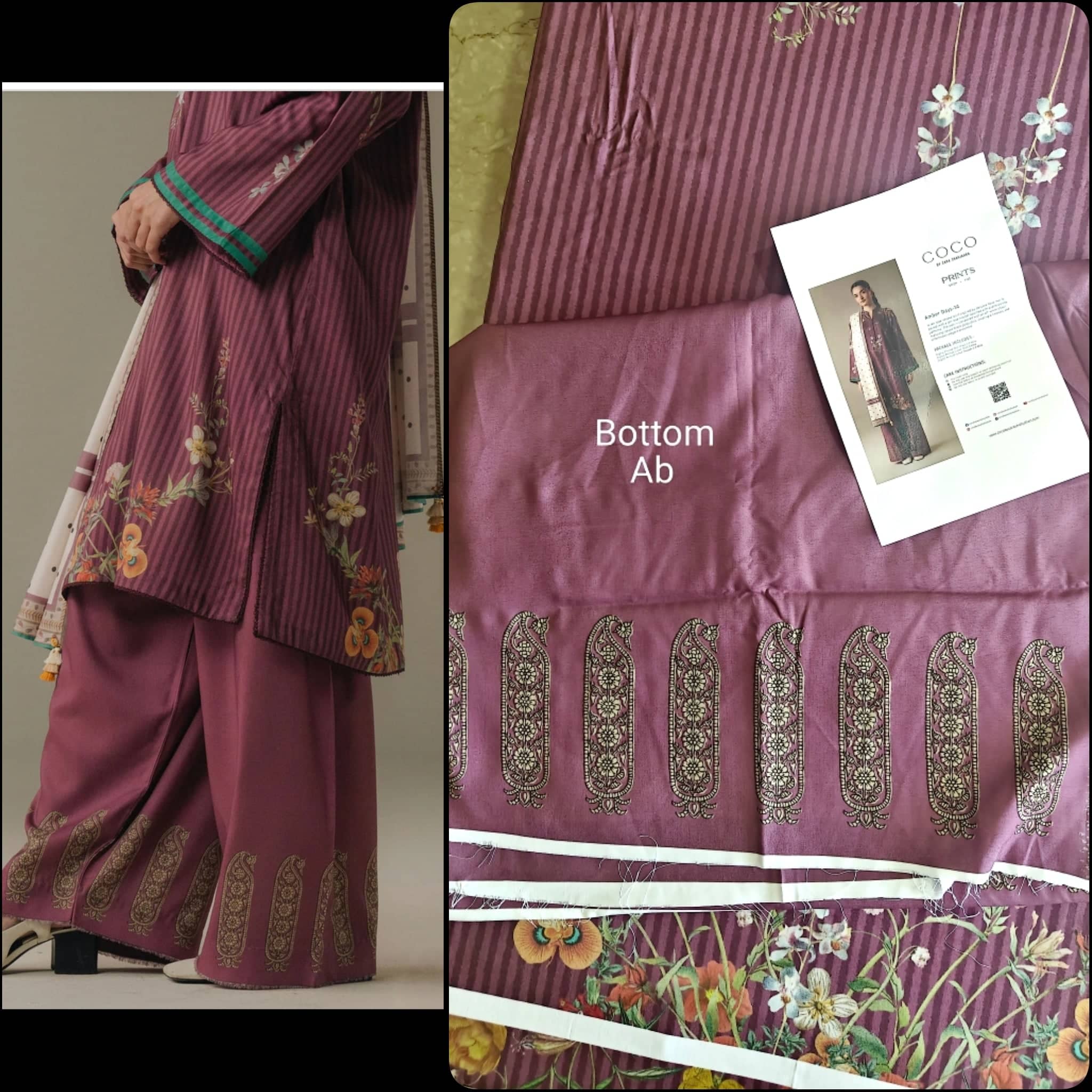 Zara Shahjahan Coco Fall Edit Lawn Pakistani Suits Zara Shahjahan Coco Prints 25/Vol 5/Amber Days 1A