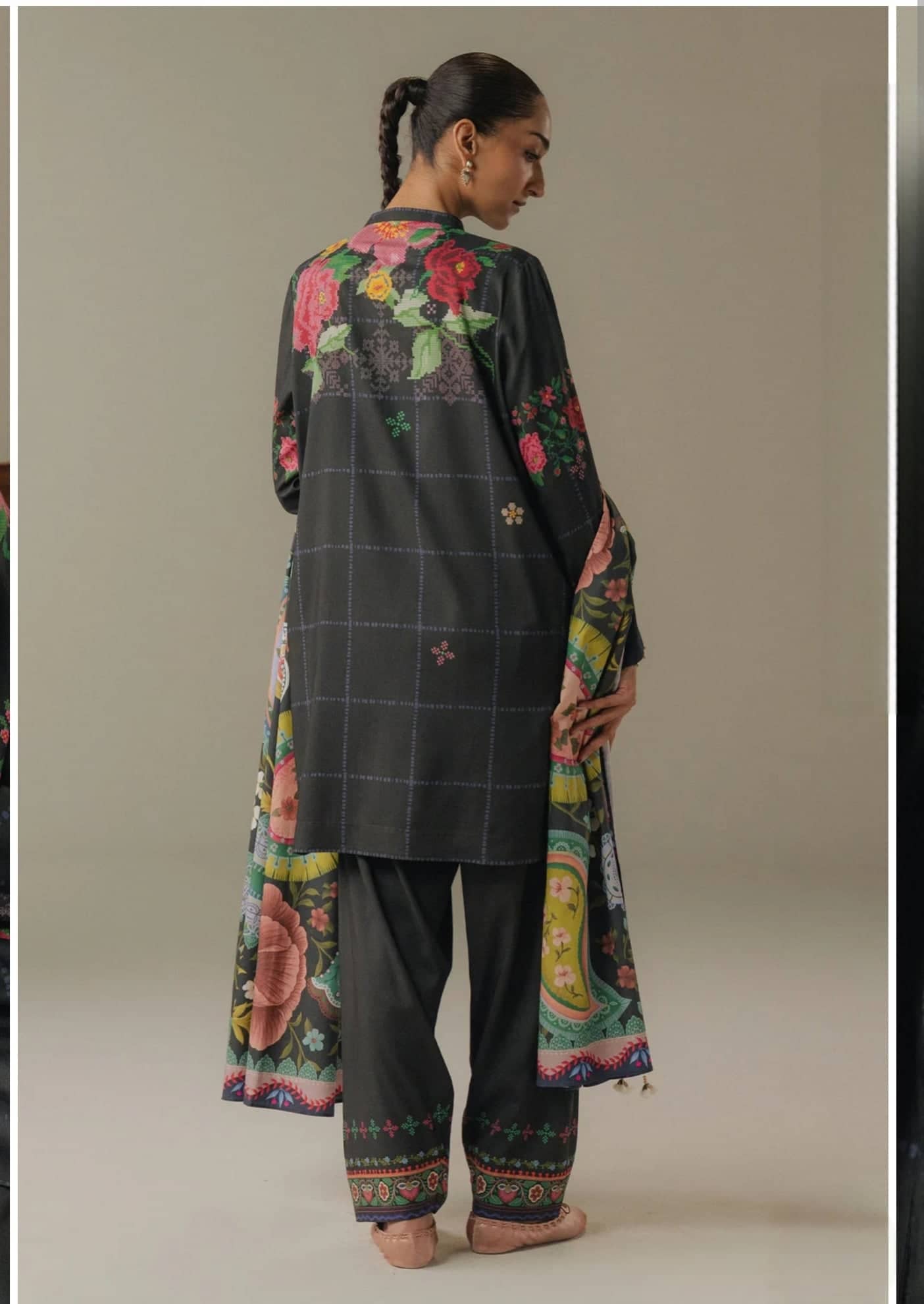 Zara Shahjahan Coco Fall Edit Lawn Pakistani Suits Zara Shahjahan Coco Prints 25/Vol 5/Olive Hour/5A