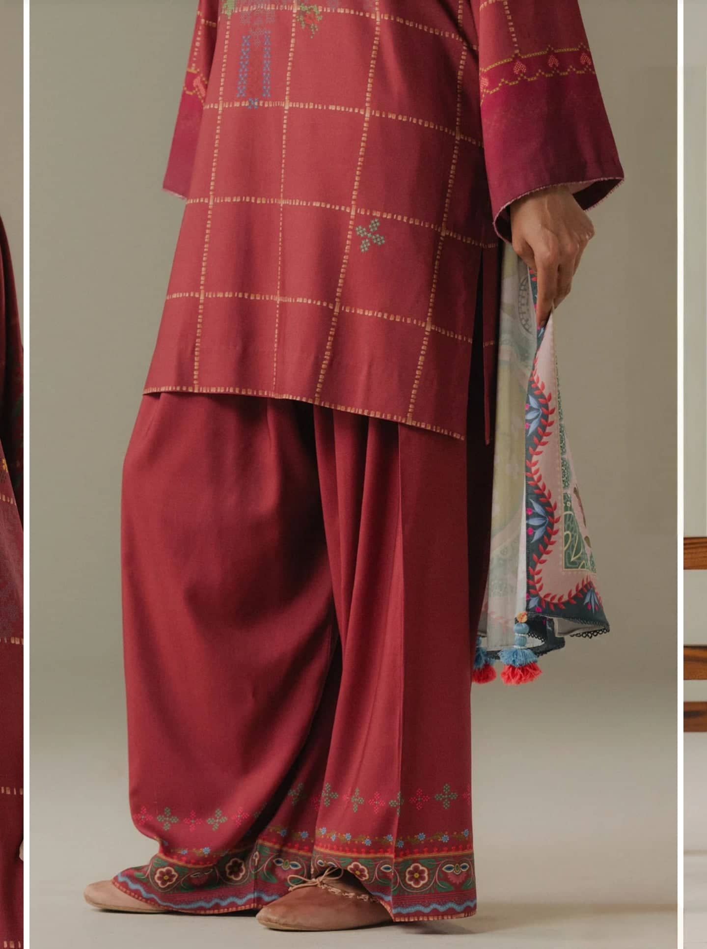 Zara Shahjahan Coco Fall Edit Lawn Pakistani Suits Zara Shahjahan Coco Prints 25/Vol 5/Olive Hour/5B