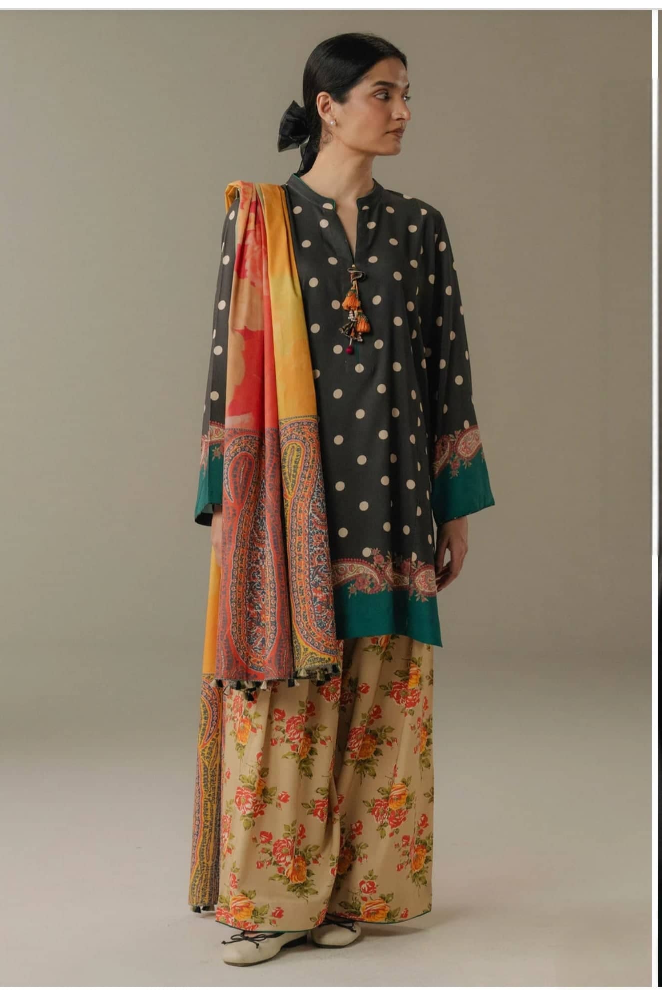 Zara Shahjahan Coco Fall Edit Lawn Pakistani Suits Zara Shahjahan Coco Prints 25/Vol 5/Paper Moon/3A