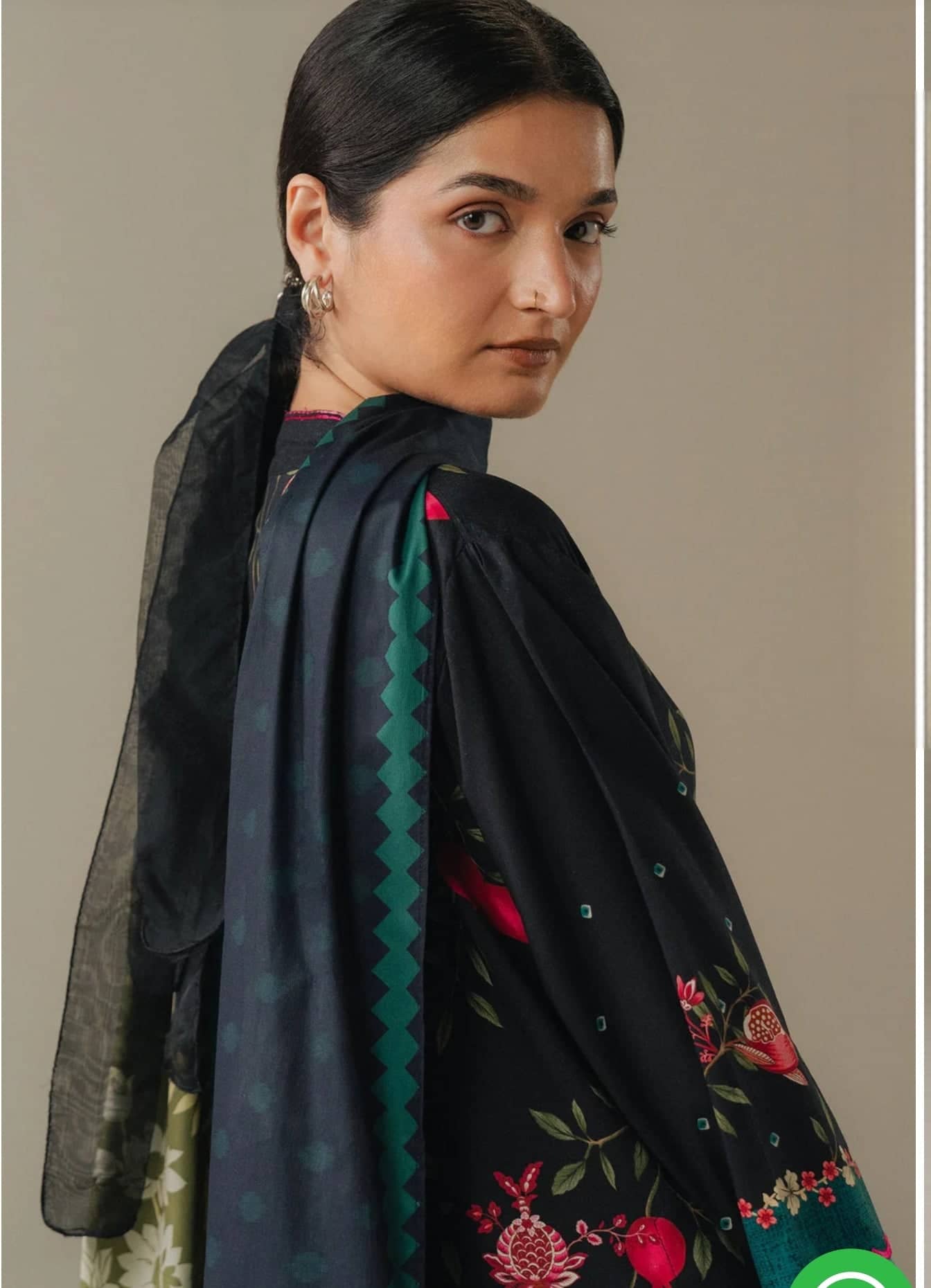 Zara Shahjahan Coco Fall Edit Lawn Pakistani Suits Zara Shahjahan Coco Prints 25/Vol 5/Sienna Field/4A