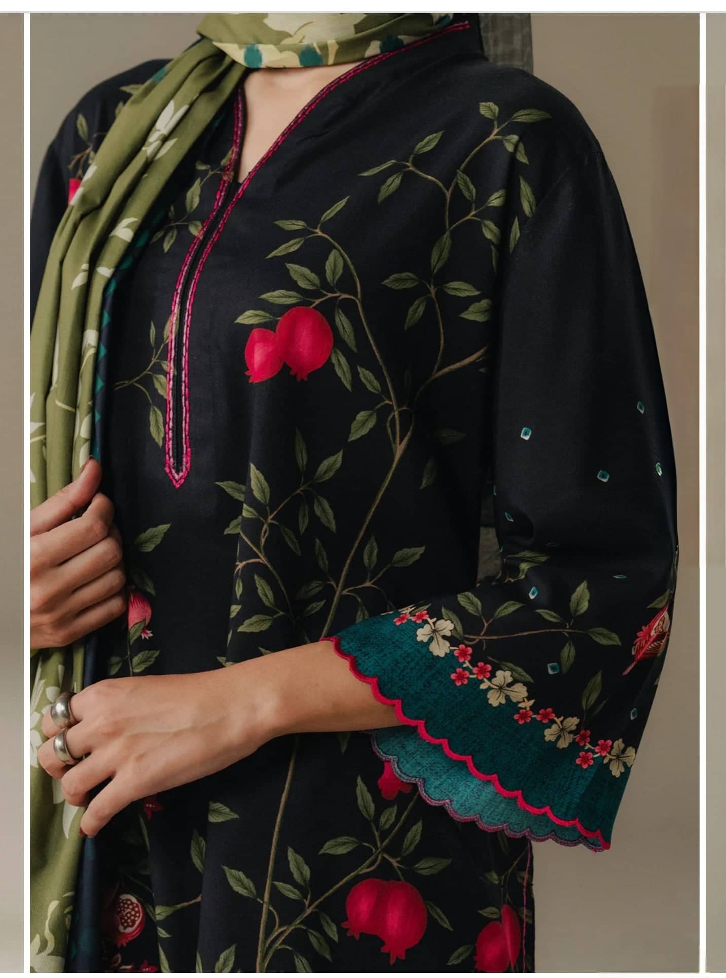 Zara Shahjahan Coco Fall Edit Lawn Pakistani Suits Zara Shahjahan Coco Prints 25/Vol 5/Sienna Field/4A