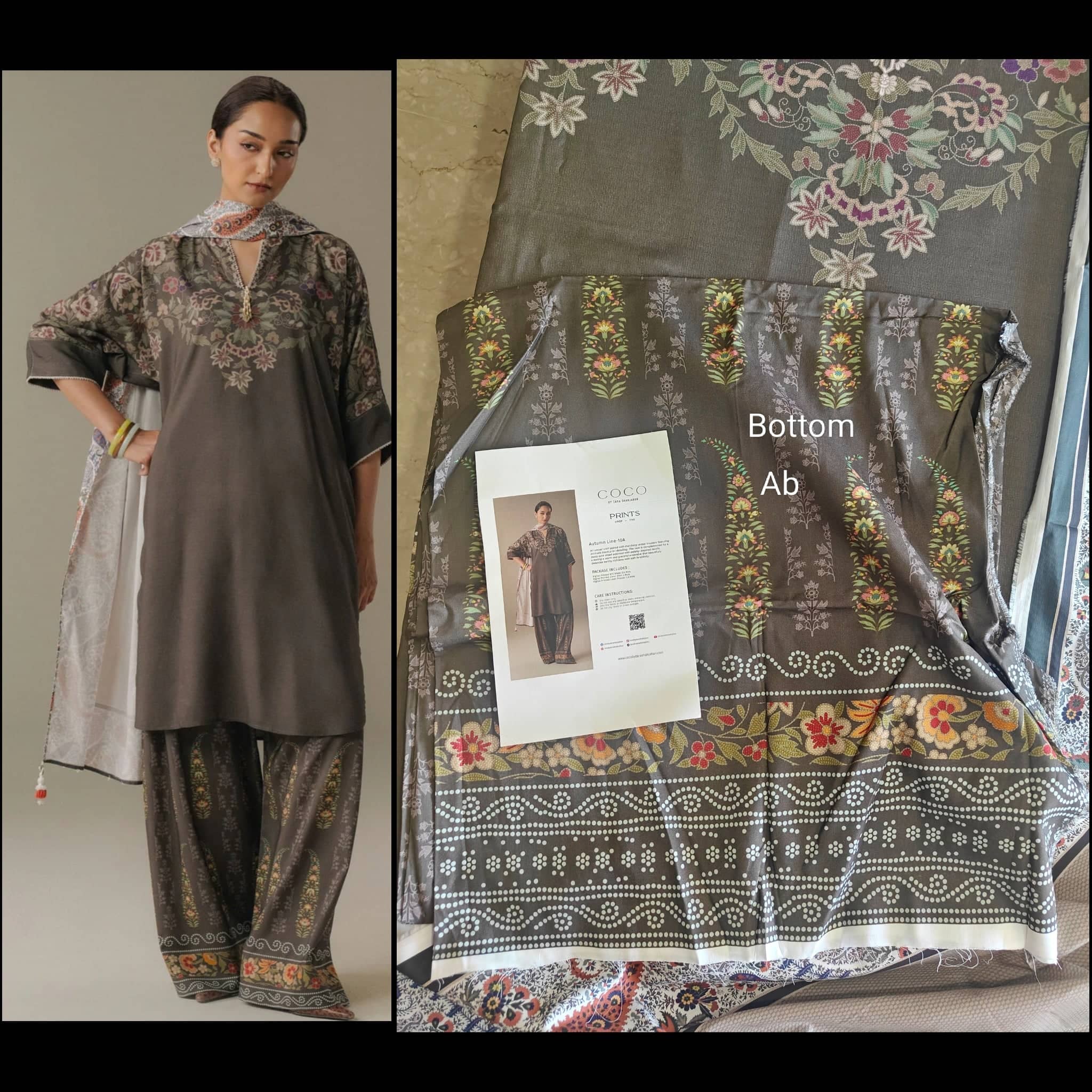 Zara Shahjahan Coco Lawn Pakistani Suits Zara Shahjahan Coco Prints 25/Vol 5/Autumn Line/10 A