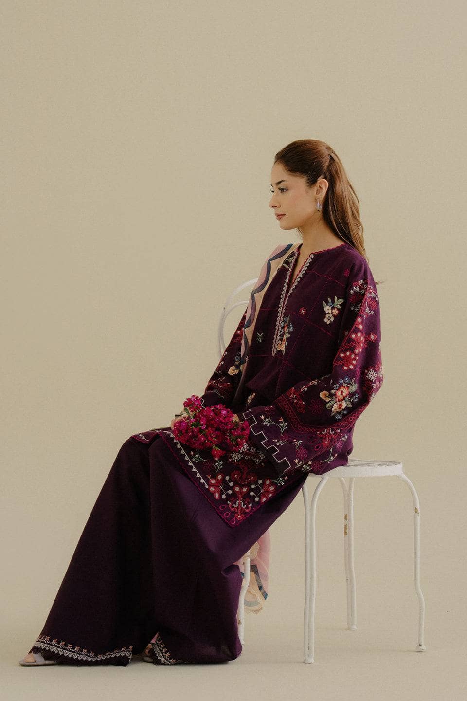 Restocked/Coco Edit 2/Rich Plum/Sufa 5B/Chiffon Dupatta