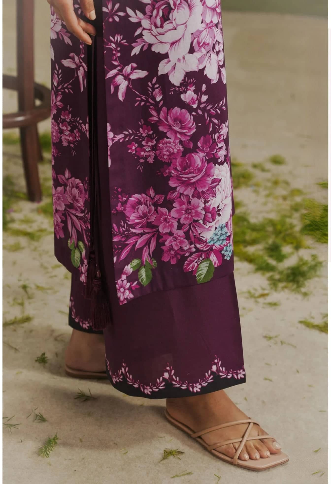 Restocked/Zara Shahjahan 26 Drop 1/Aero 6B/Mulberry/Chiffon Dupatta