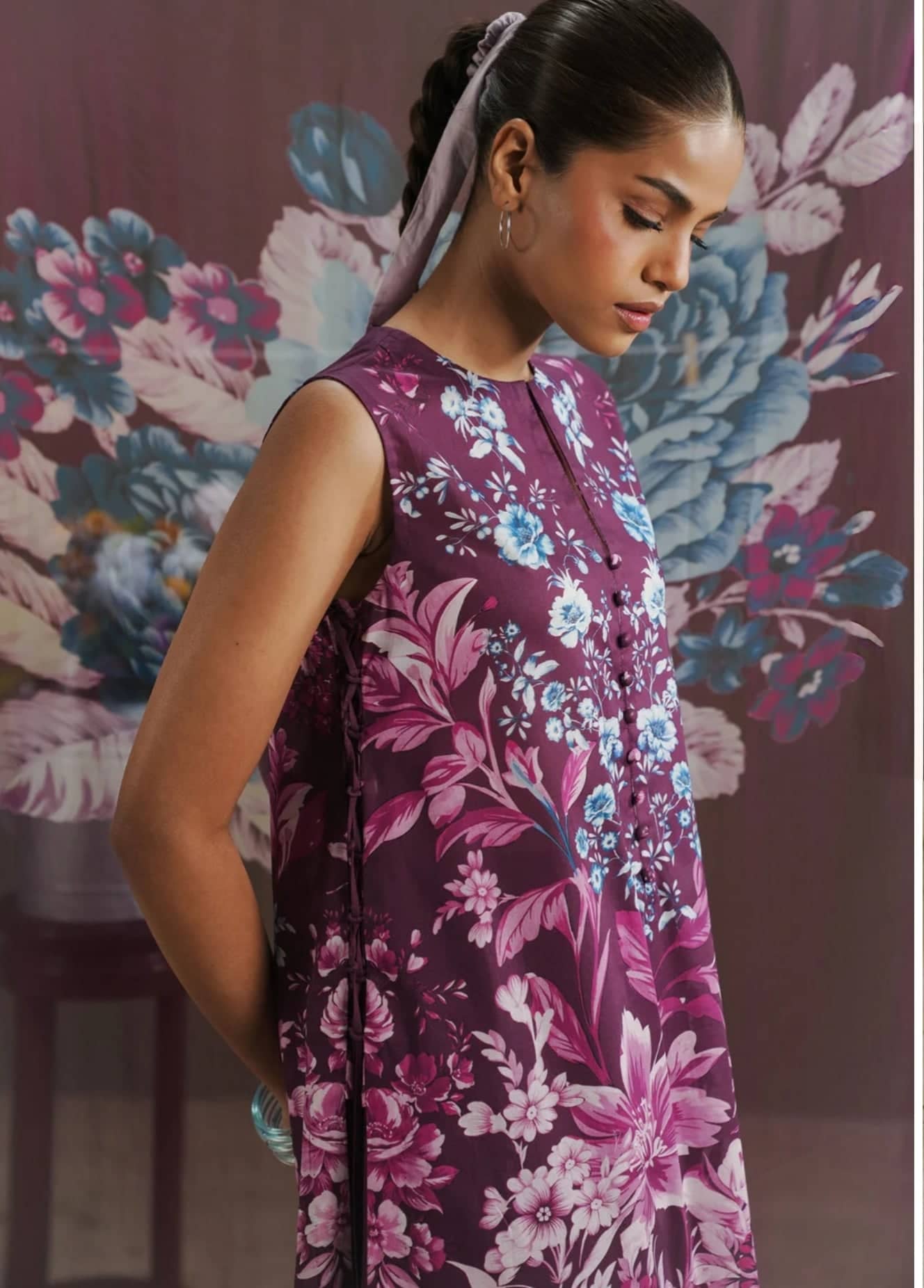 Restocked/Zara Shahjahan 26 Drop 1/Aero 6B/Mulberry/Chiffon Dupatta