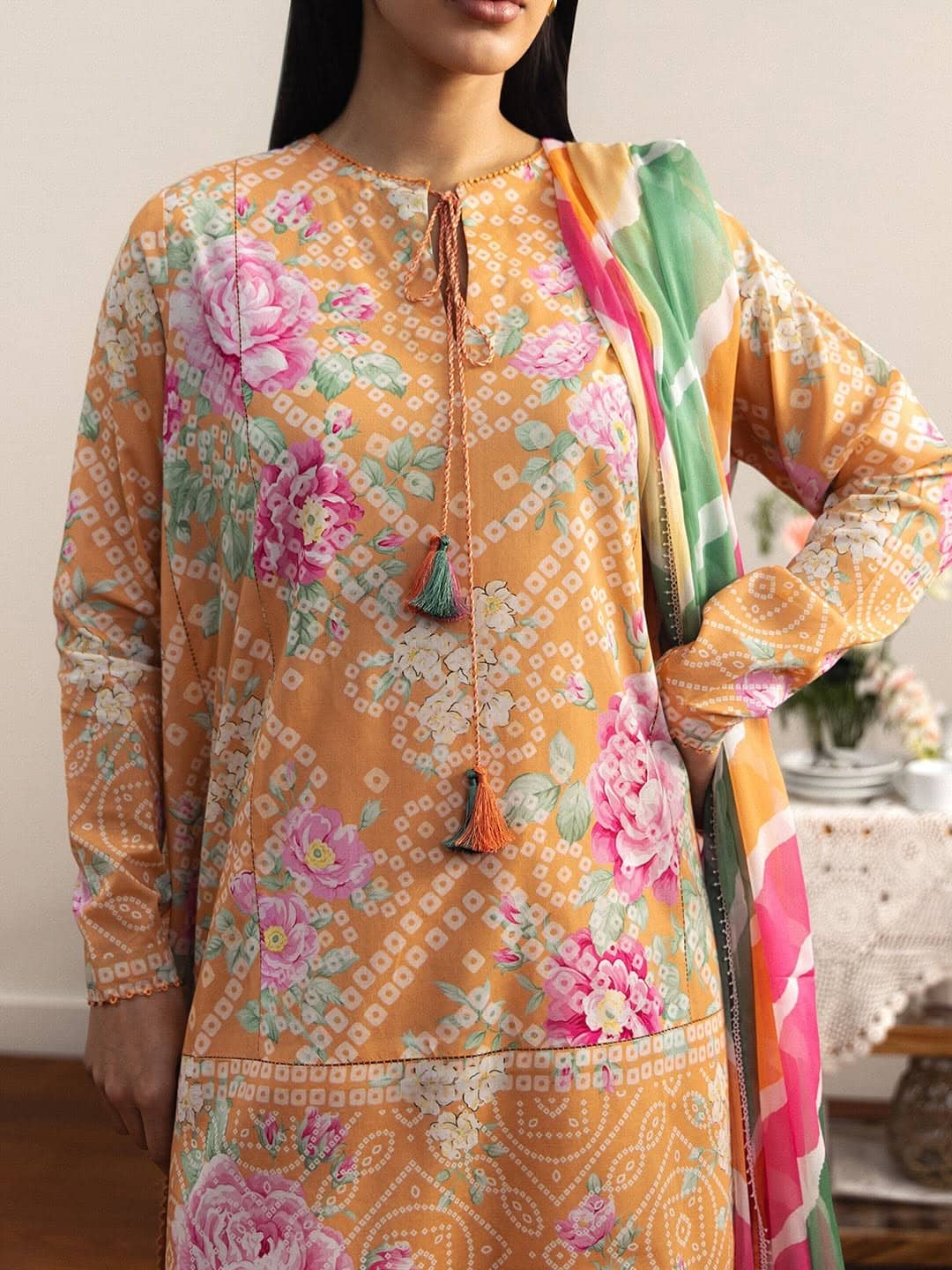 Zara Shahjahan Coco Prints 26 Drop 2/Kohana/4A/Chiffon Dupatta