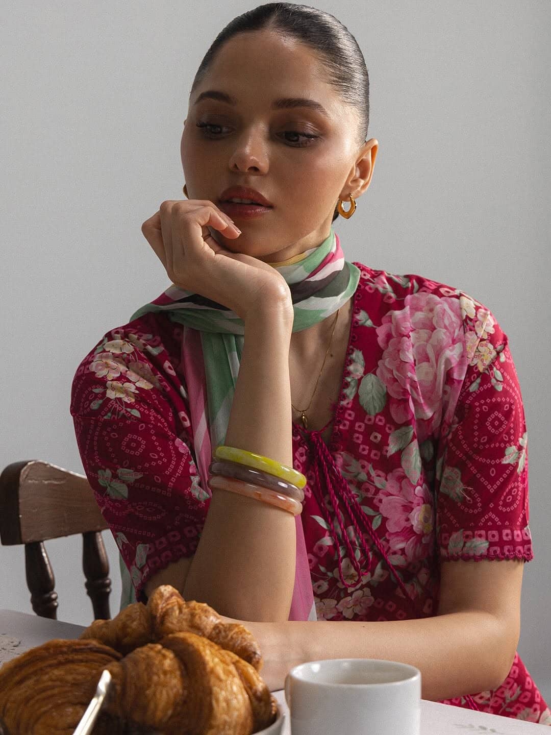 Restocked/Zara Shahjahan Coco Prints 26 Drop 2/Kohana/4B/Chiffon Dupatta