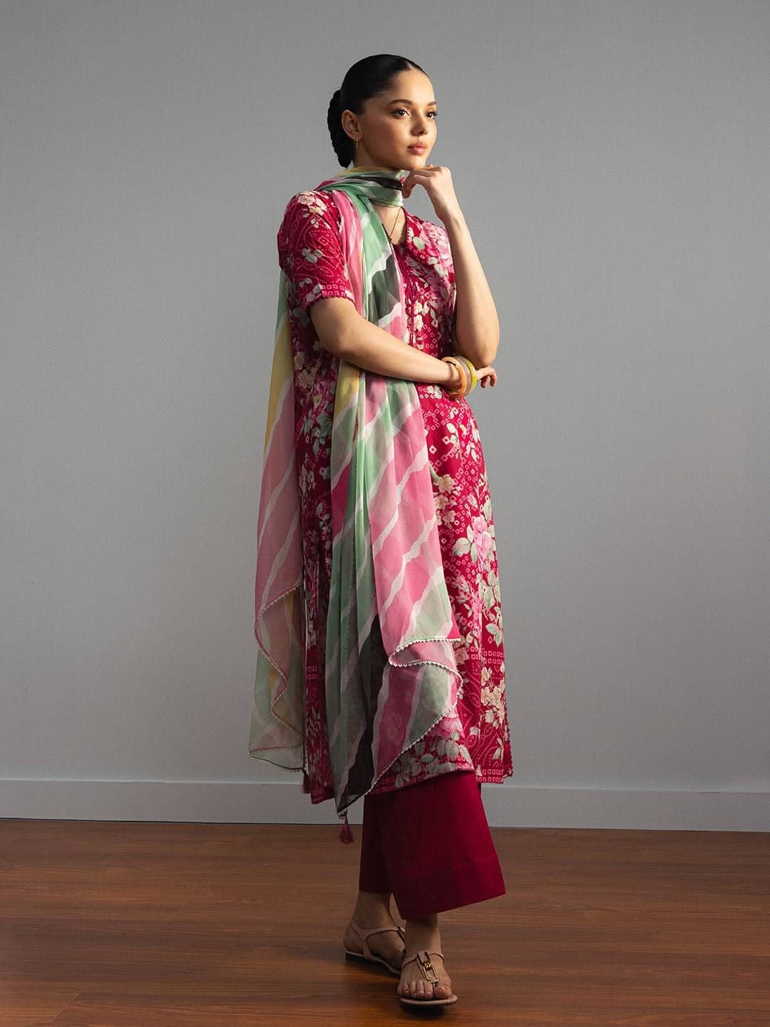 Restocked/Zara Shahjahan Coco Prints 26 Drop 2/Kohana/4B/Chiffon Dupatta