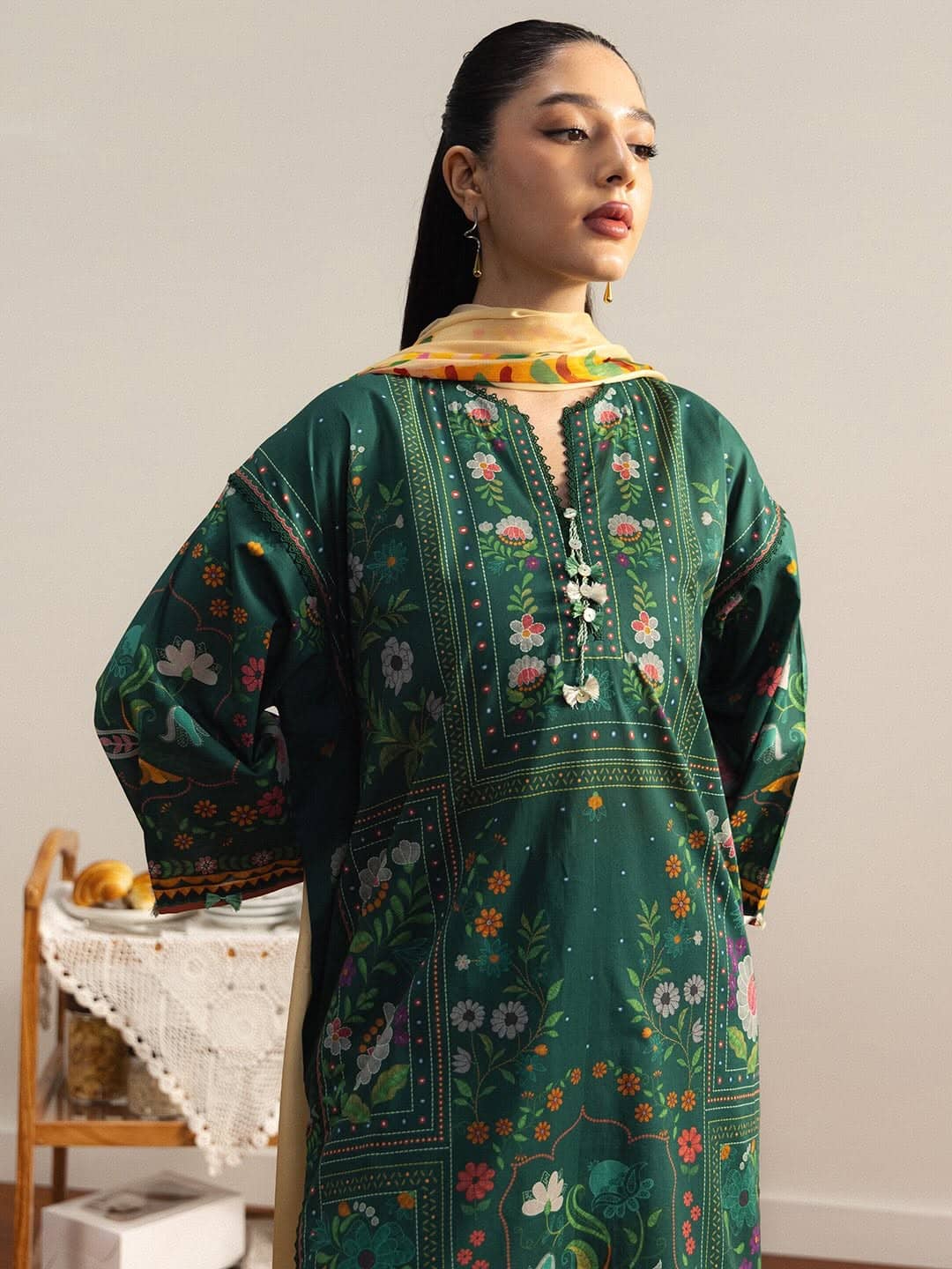 Zara Shahjahan Coco Prints 26 Drop 2/Takara/7B/Silk Dupatta