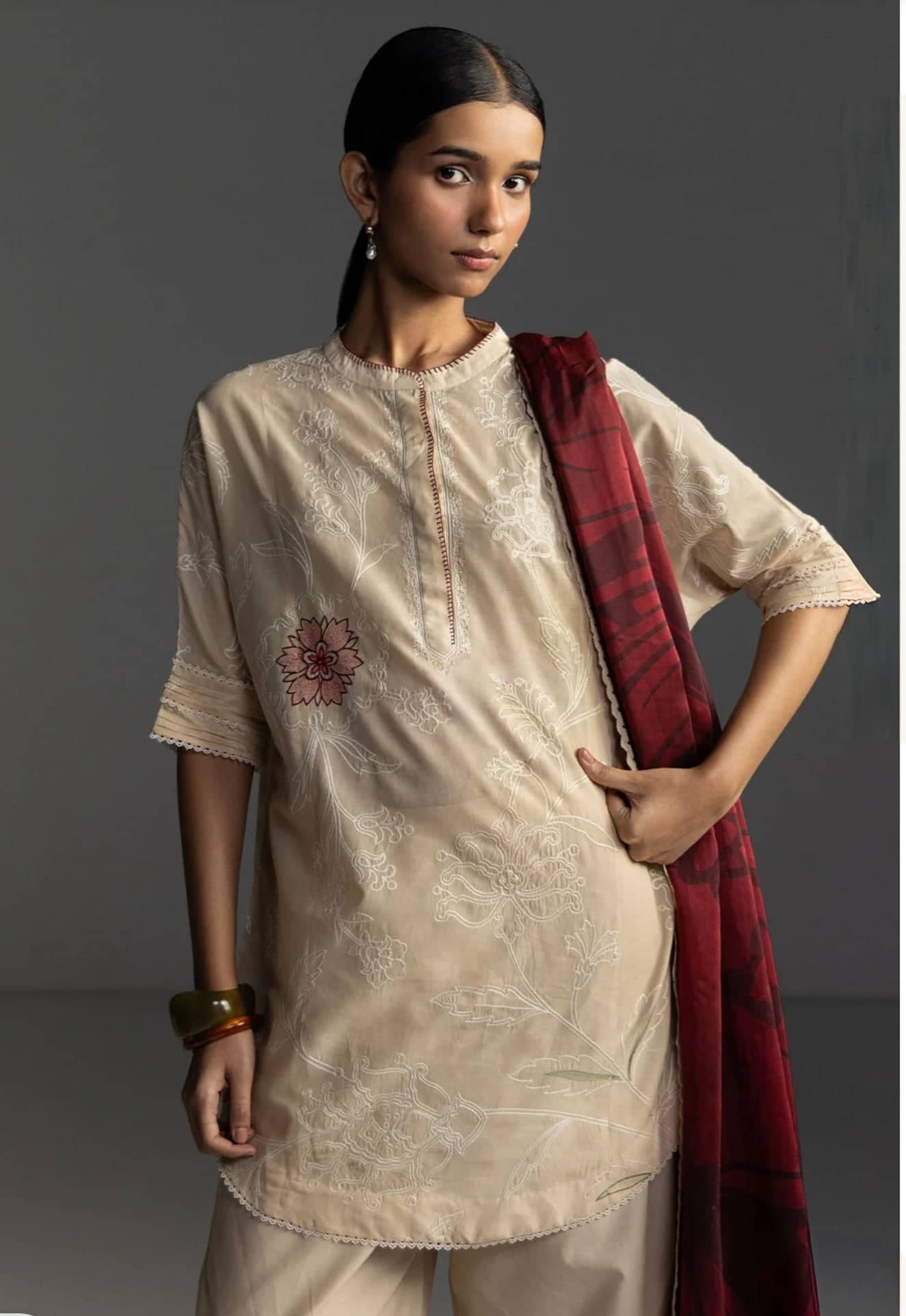 Restocked/Zara Shahjahan Coco Lawn 26/Isla-4A