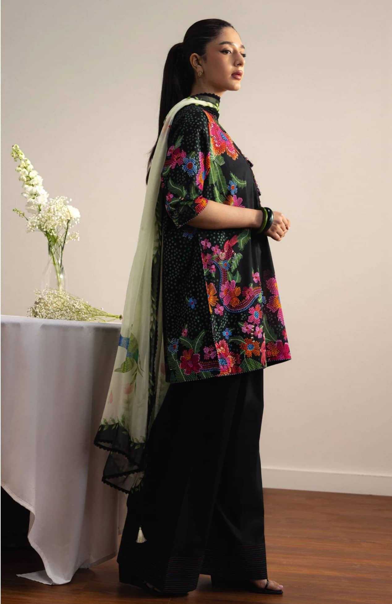 Restocked/Zara Shahjahan Coco Prints 26 Drop 2/Asahi-2A/Chiffon Dupatta