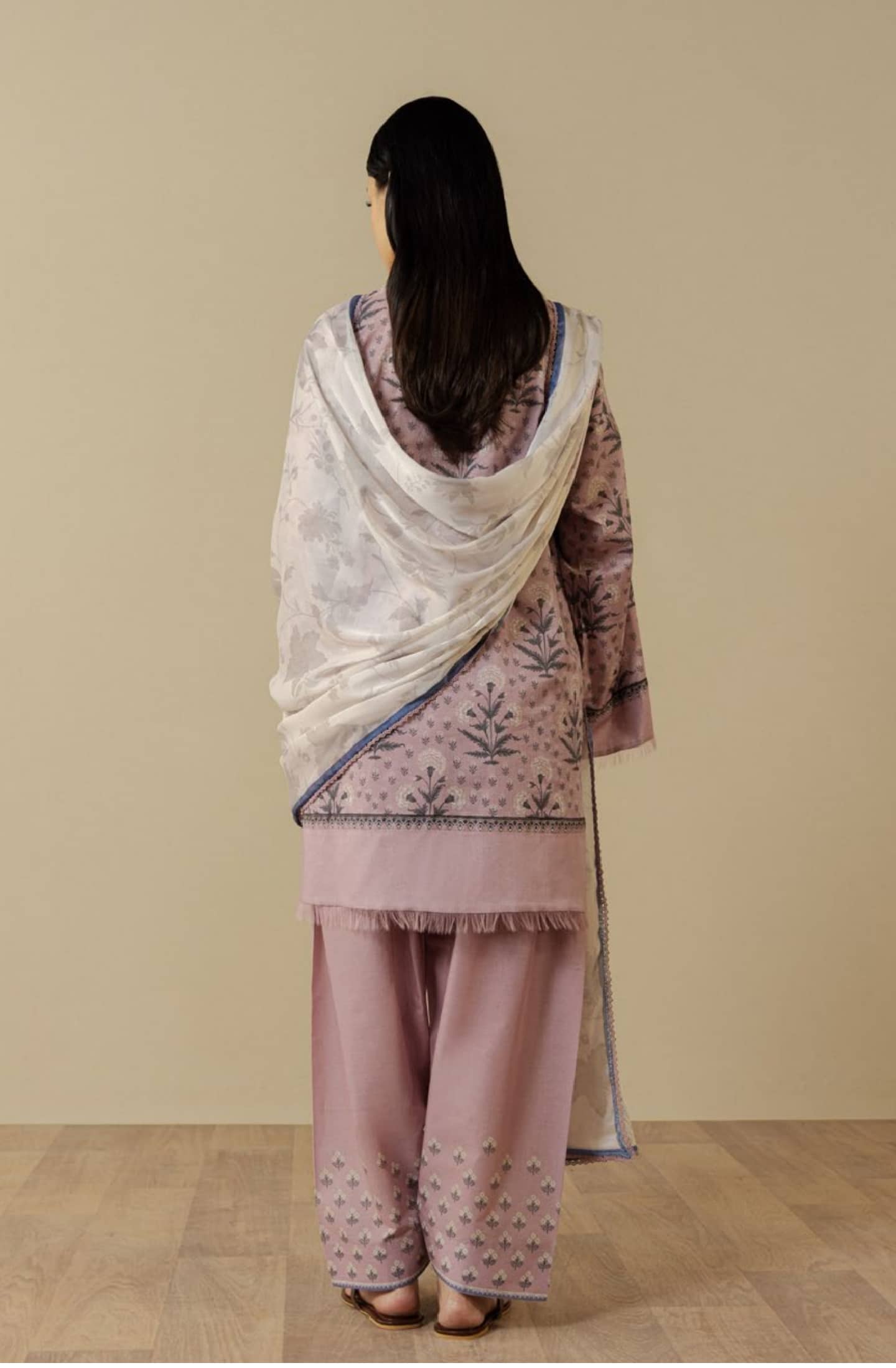 Zara Shahjahan Coco Prints Drop 3/Anthea 9A/Silk Dupatta