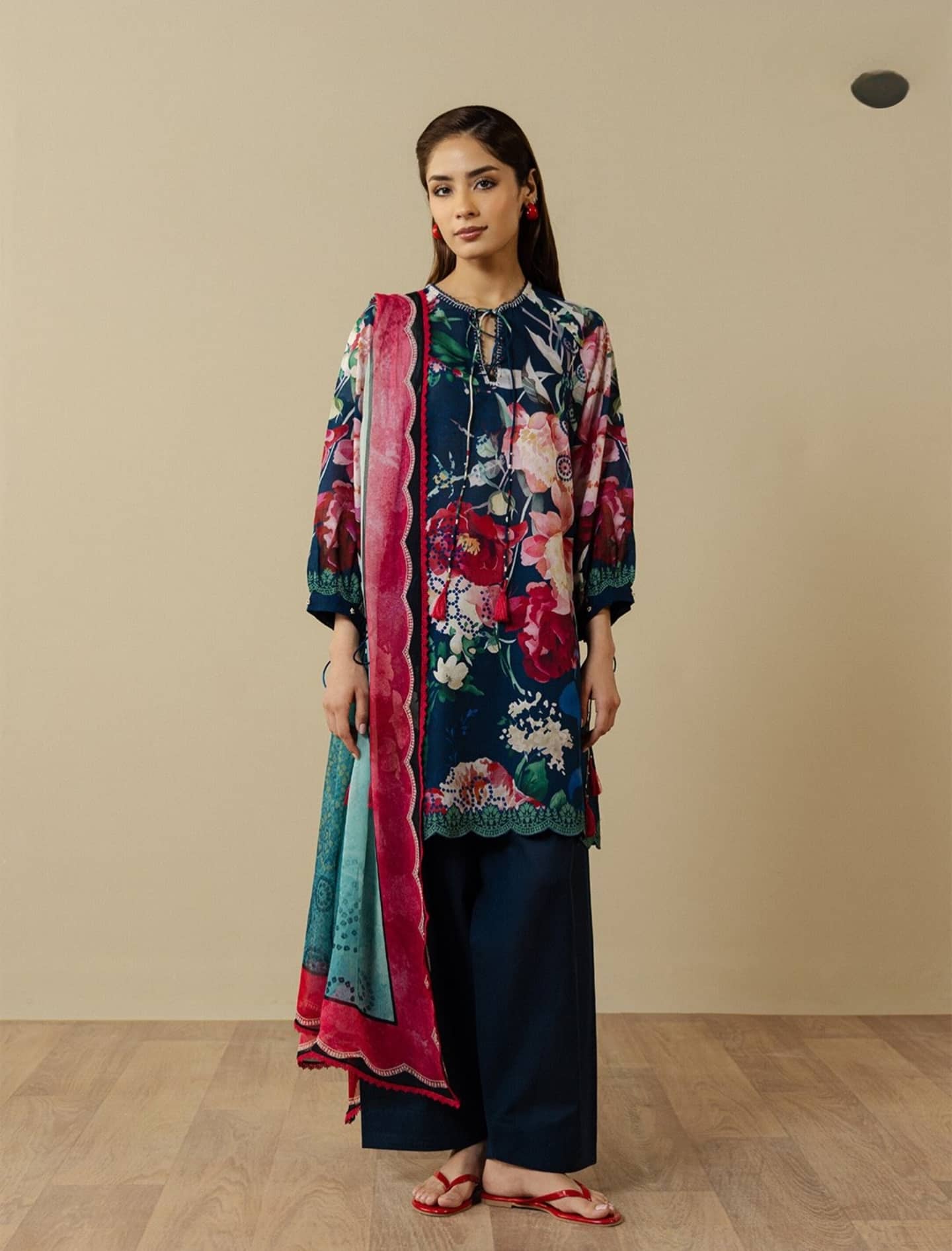 Zara Shahjahan Coco Prints Drop 3/Avena 3A/Chiffon Dupatta