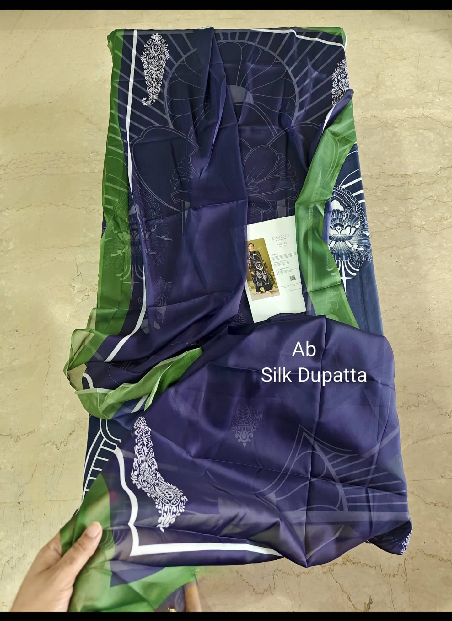 Sale‼️Open Pic/Zara Shahjahan 26 Drop 1/Raya 10B/Midnight Blue/Silk Dupatta
