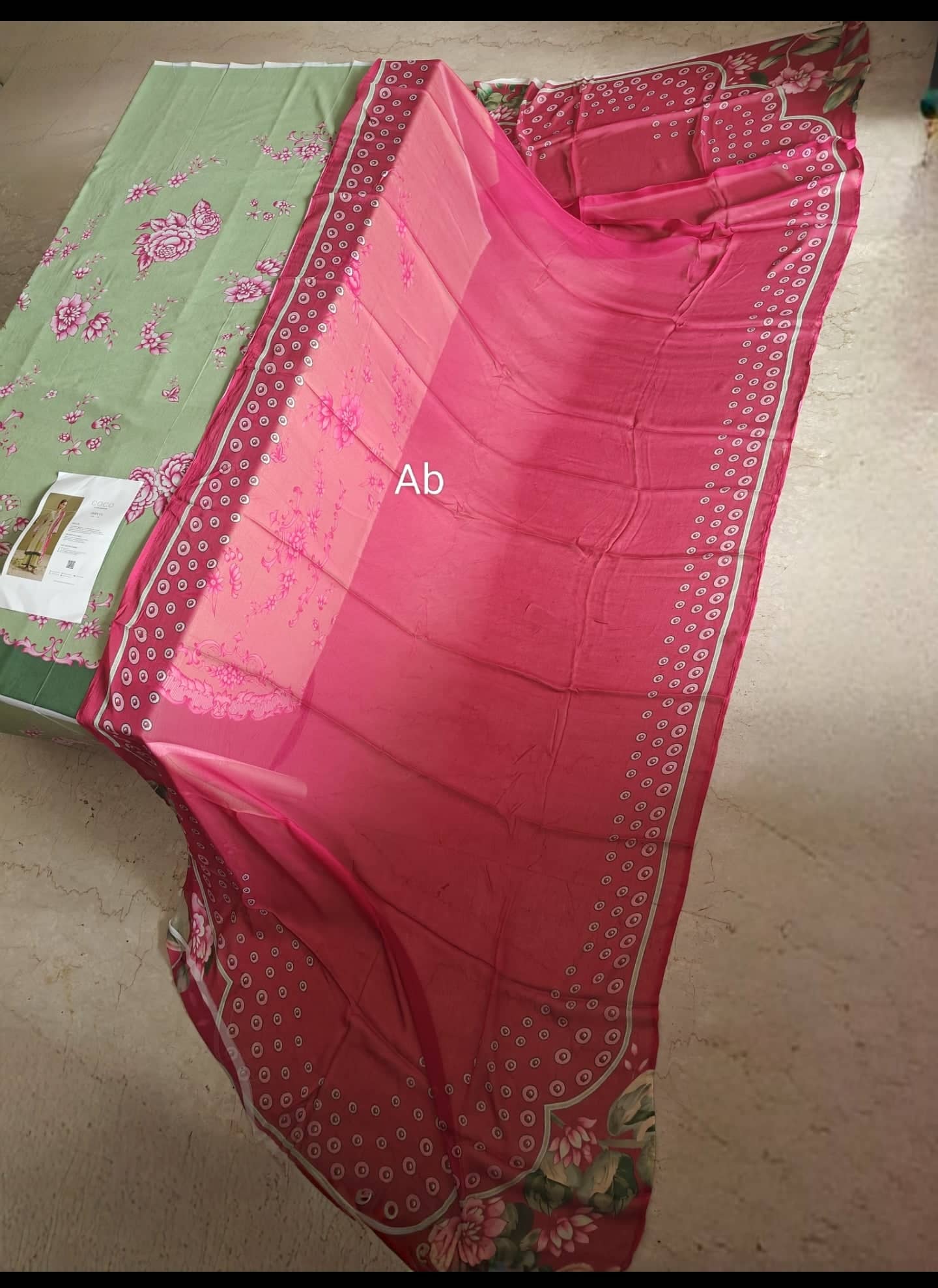 Sale‼️Open Pic/Zara Shahjahan 26 Drop 1/Riya 2B/Matcha/Chiffon Dupatta