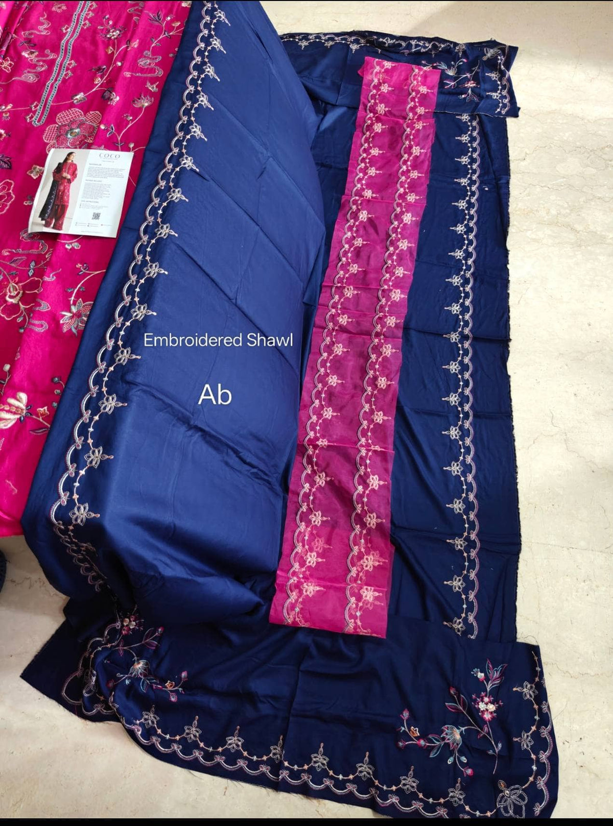 Open Pic/Hot🔥Seller/Zara Shahjahan Coco Winter 26/Embroideried/Nairang 8B/Rich Berry Red 2